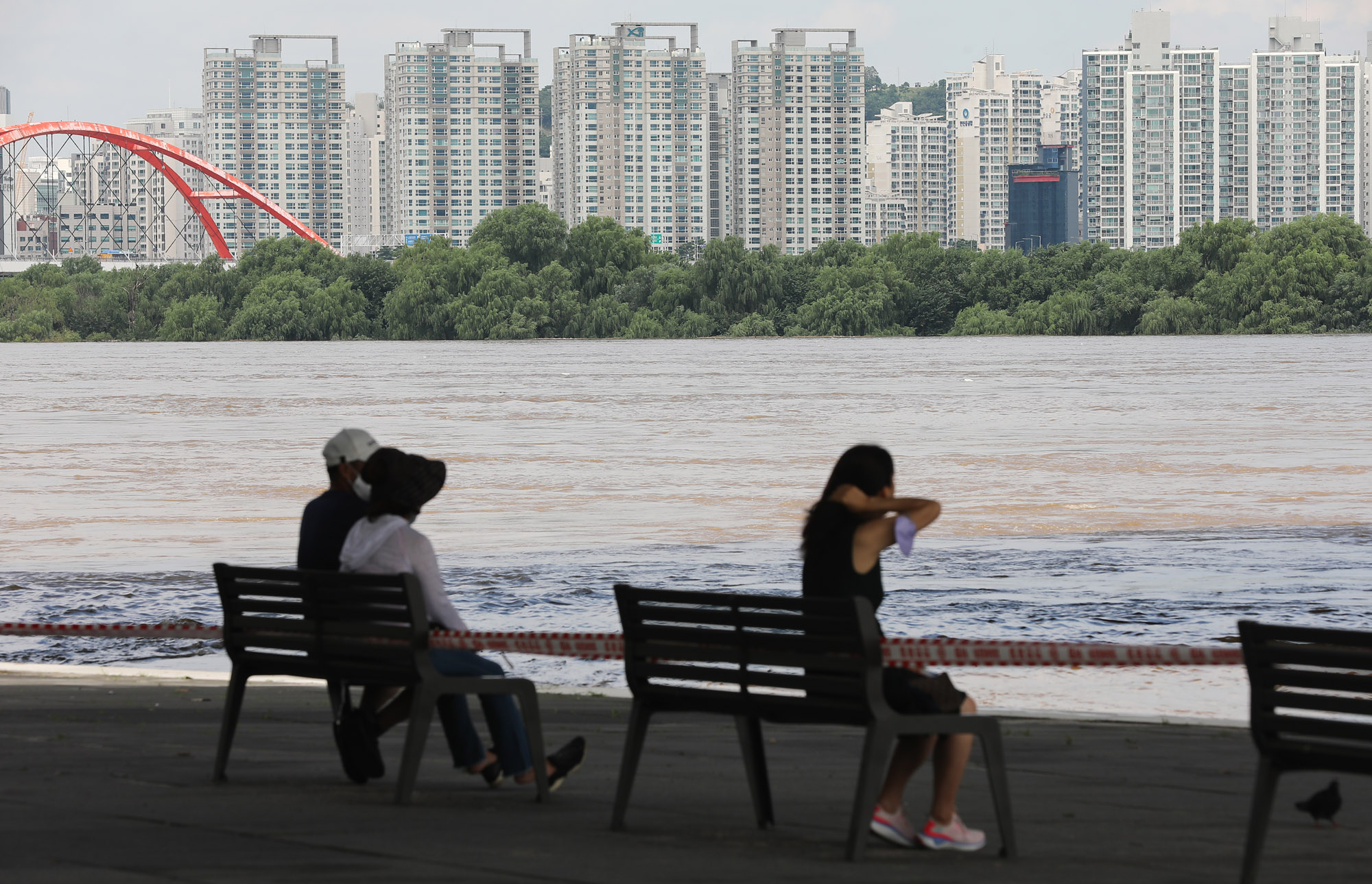 한강;촉우;집중호후;홍수;서울;한강스케치