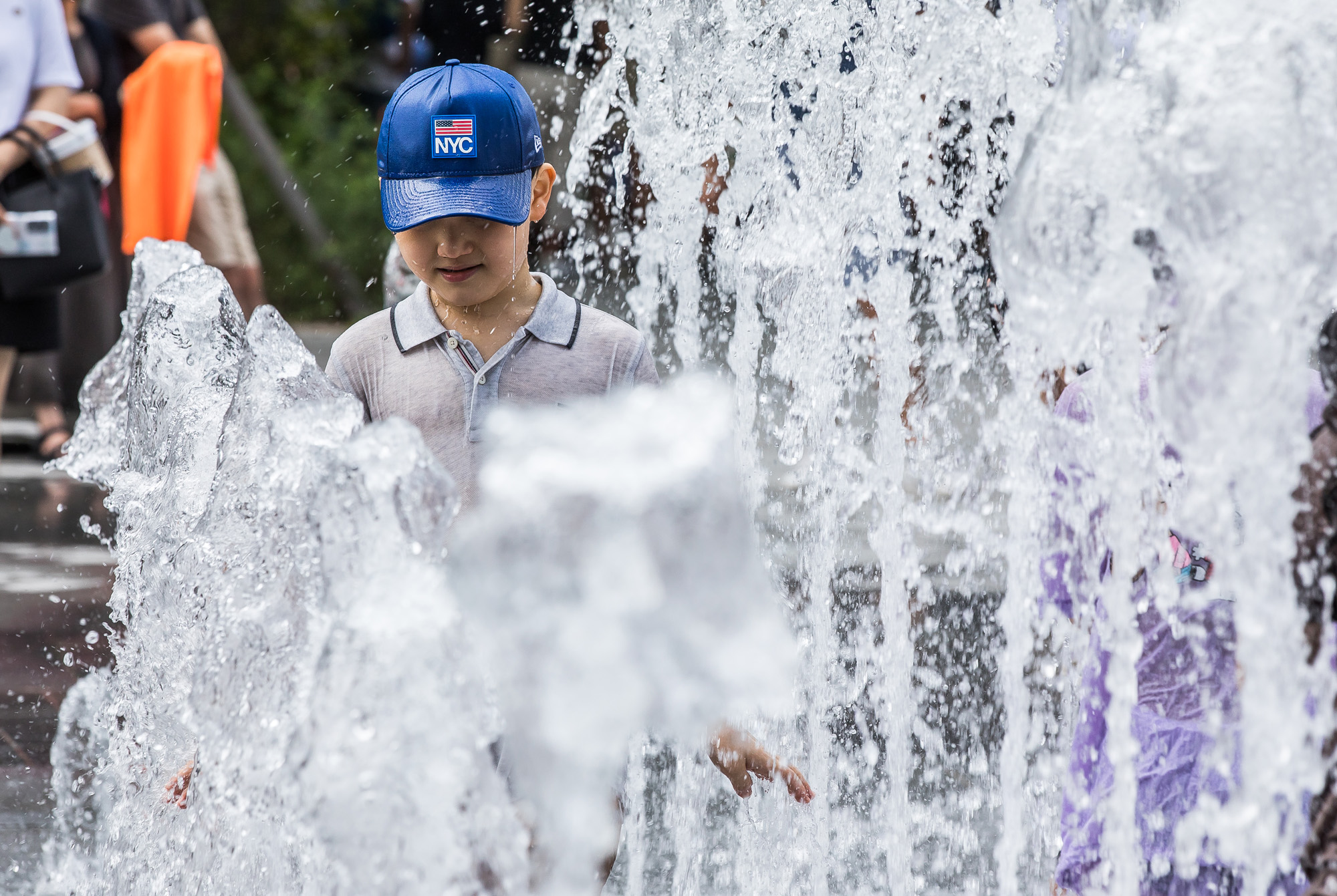 사회;세태;날씨;폭염스케치;여름;더위스케치;물놀이;광화문광장;광화문바닥분수