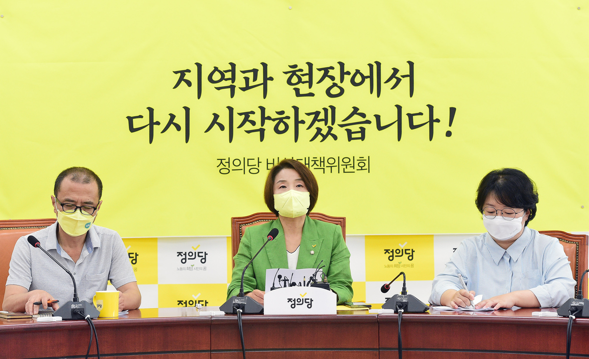 정치;정의당;비상대책위원회의