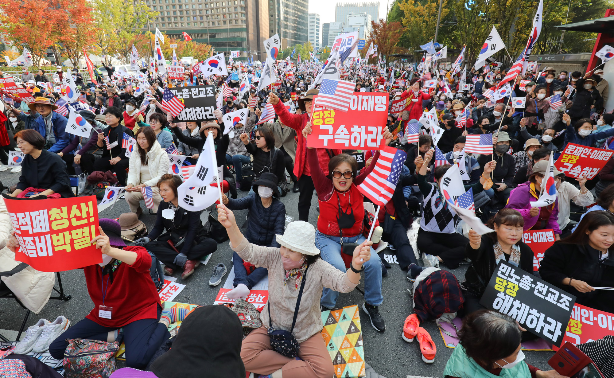 보수태극기집회;이재명구속;문재인구속;보수기독교;태극기집회;집회