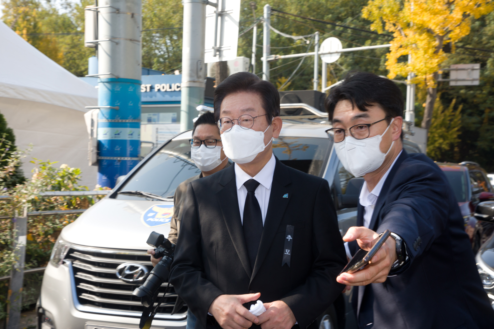 정치;더불어민주당;이재명;이태원;합동분향소;조문