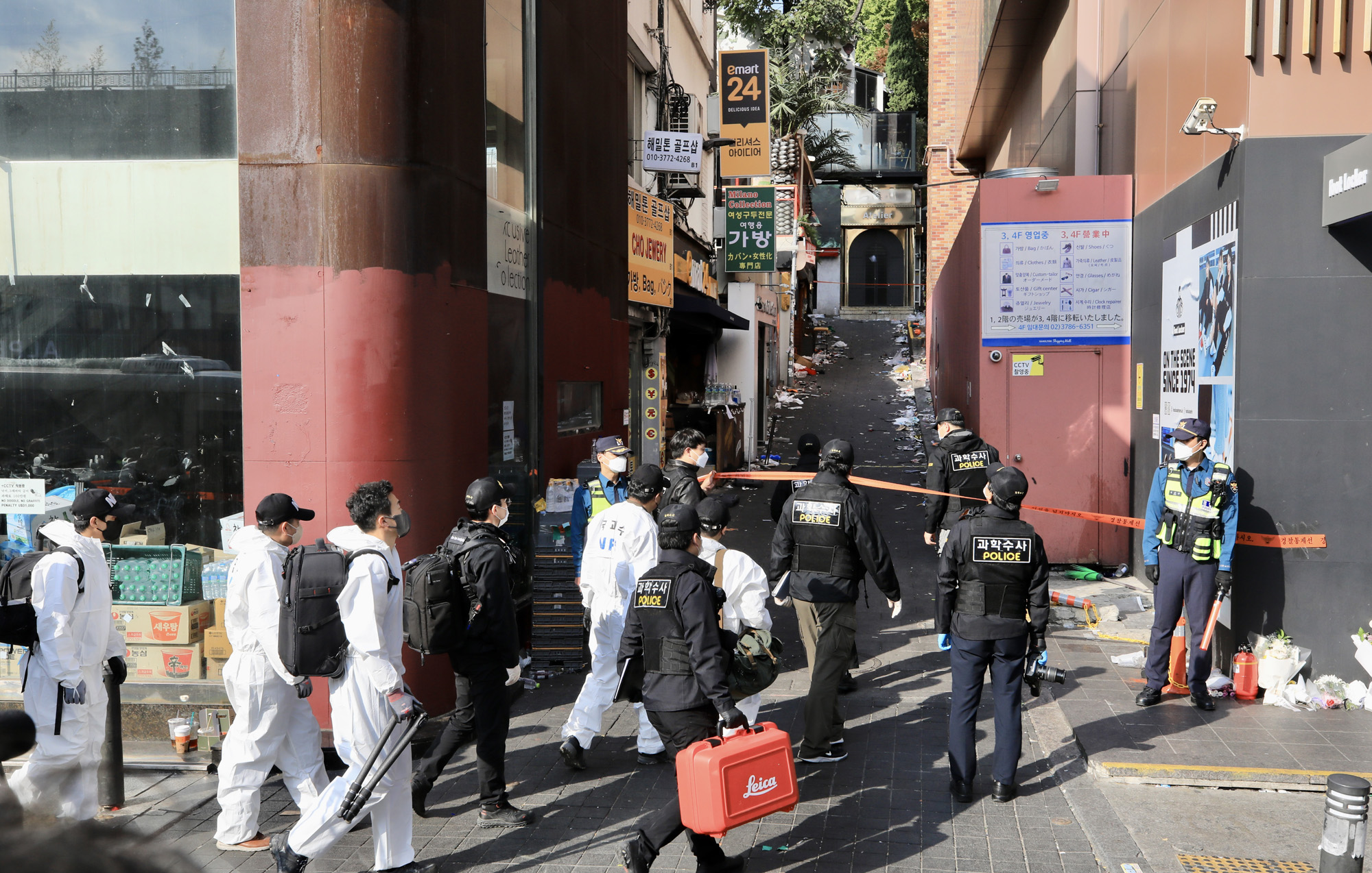 사회;사건사고;사망사고;핼러윈인파압사사고;할로윈인파압사사고;이태원인파압사사고;이태원참사현장감식;이태원참사;이태원과학수사대현장감식