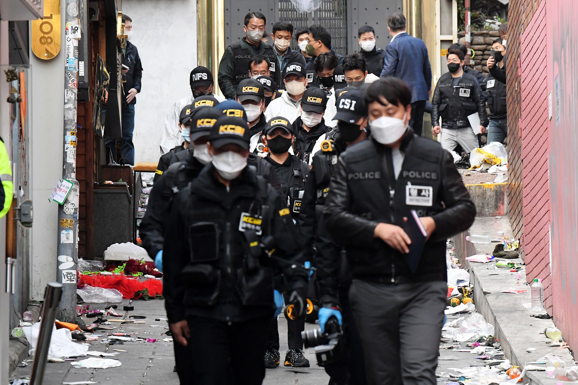 사회;사건사고;사망사고;핼러윈인파압사사고;할로윈인파압사사고;이태원인파압사사고;이태원참사현장감식;이태원참사;이태원과학수사대현장감식