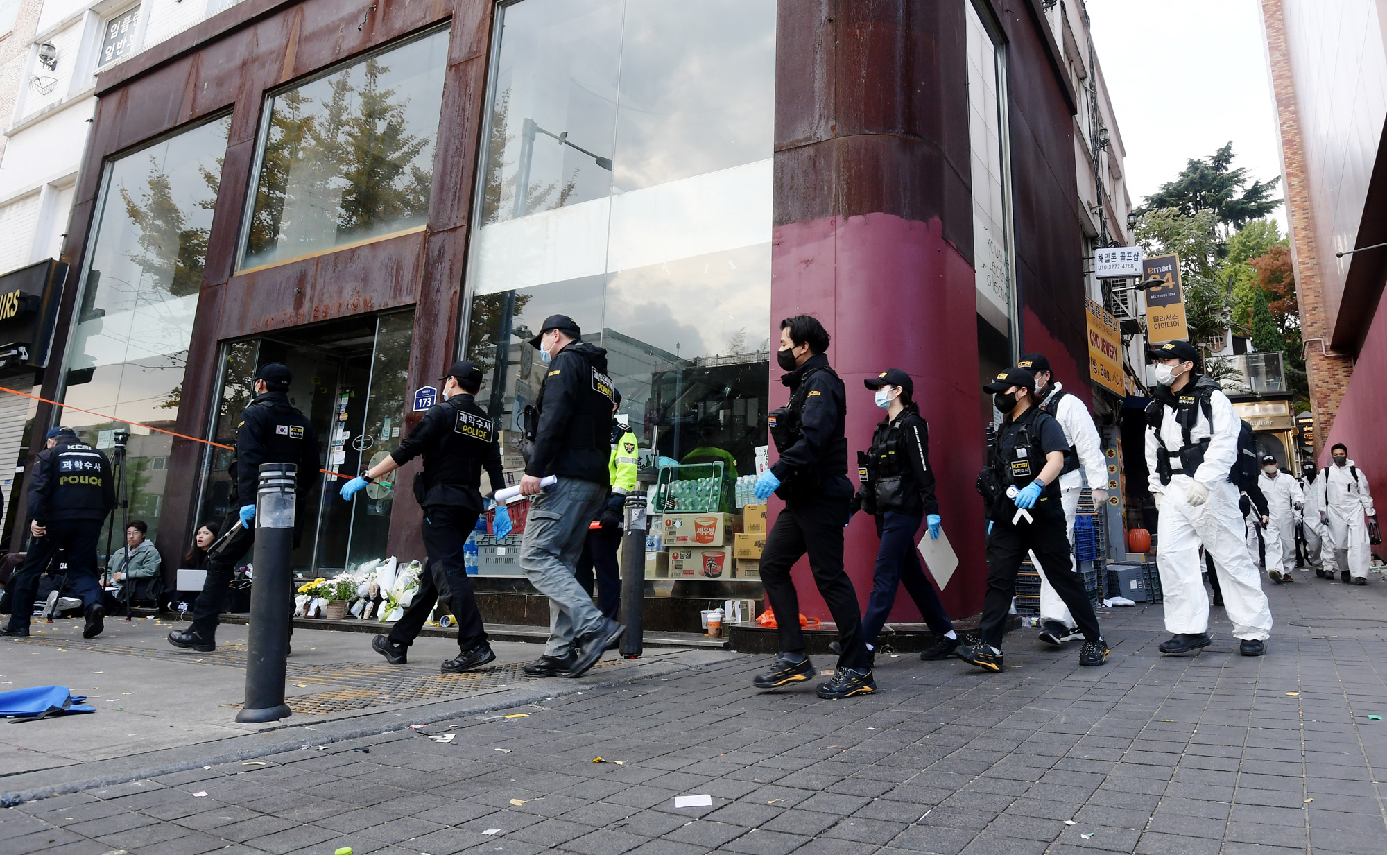 사회;사건사고;사망사고;핼러윈인파압사사고;할로윈인파압사사고;이태원인파압사사고;이태원참사현장감식;이태원참사;이태원과학수사대현장감식