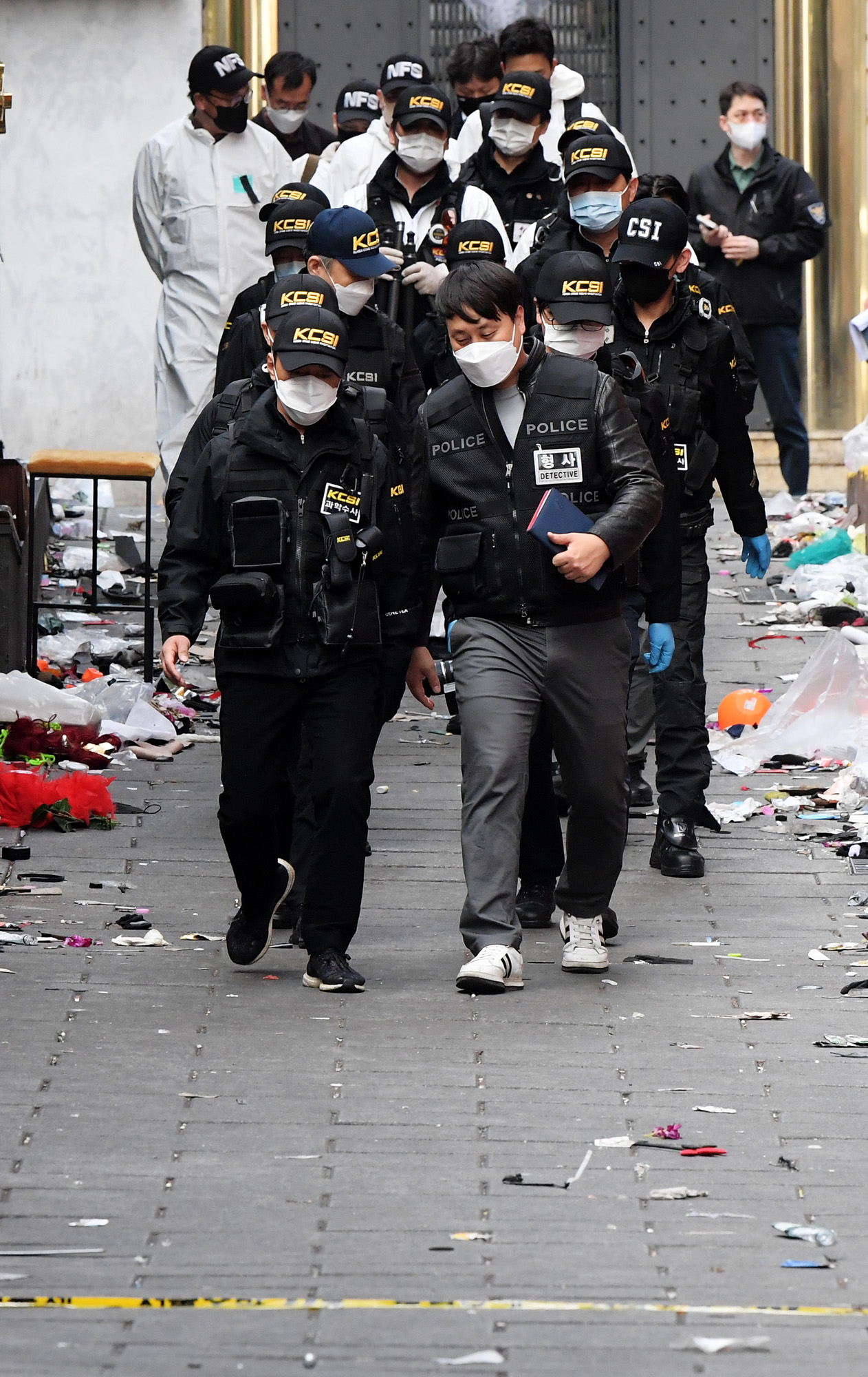 사회;사건사고;사망사고;핼러윈인파압사사고;할로윈인파압사사고;이태원인파압사사고;이태원참사현장감식;이태원참사;이태원과학수사대현장감식