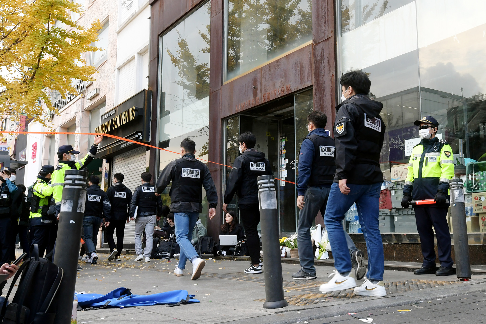 사회;사건사고;사망사고;핼러윈인파압사사고;할로윈인파압사사고;이태원인파압사사고;이태원참사현장감식;이태원참사;이태원과학수사대현장감식