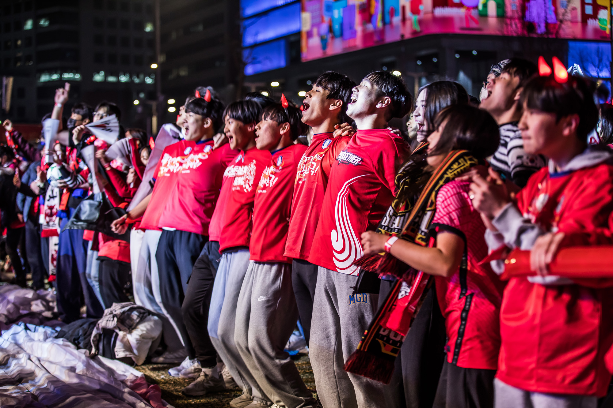 스포츠;축구;월드컵;2022카타르월드컵;우루과이전;붉은악마;광화문광장