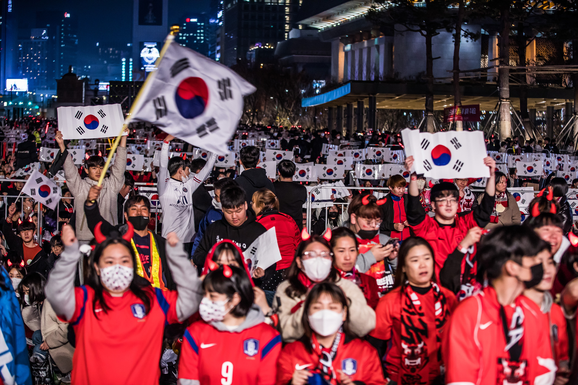 스포츠;축구;월드컵;2022카타르월드컵;우루과이전;붉은악마;광화문광장