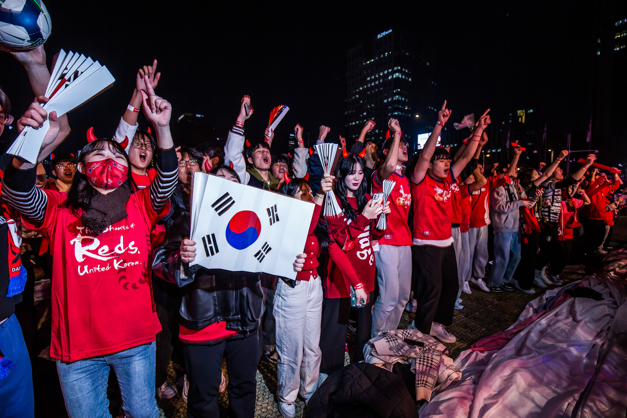 스포츠;축구;월드컵;2022카타르월드컵;우루과이전;붉은악마;광화문광장