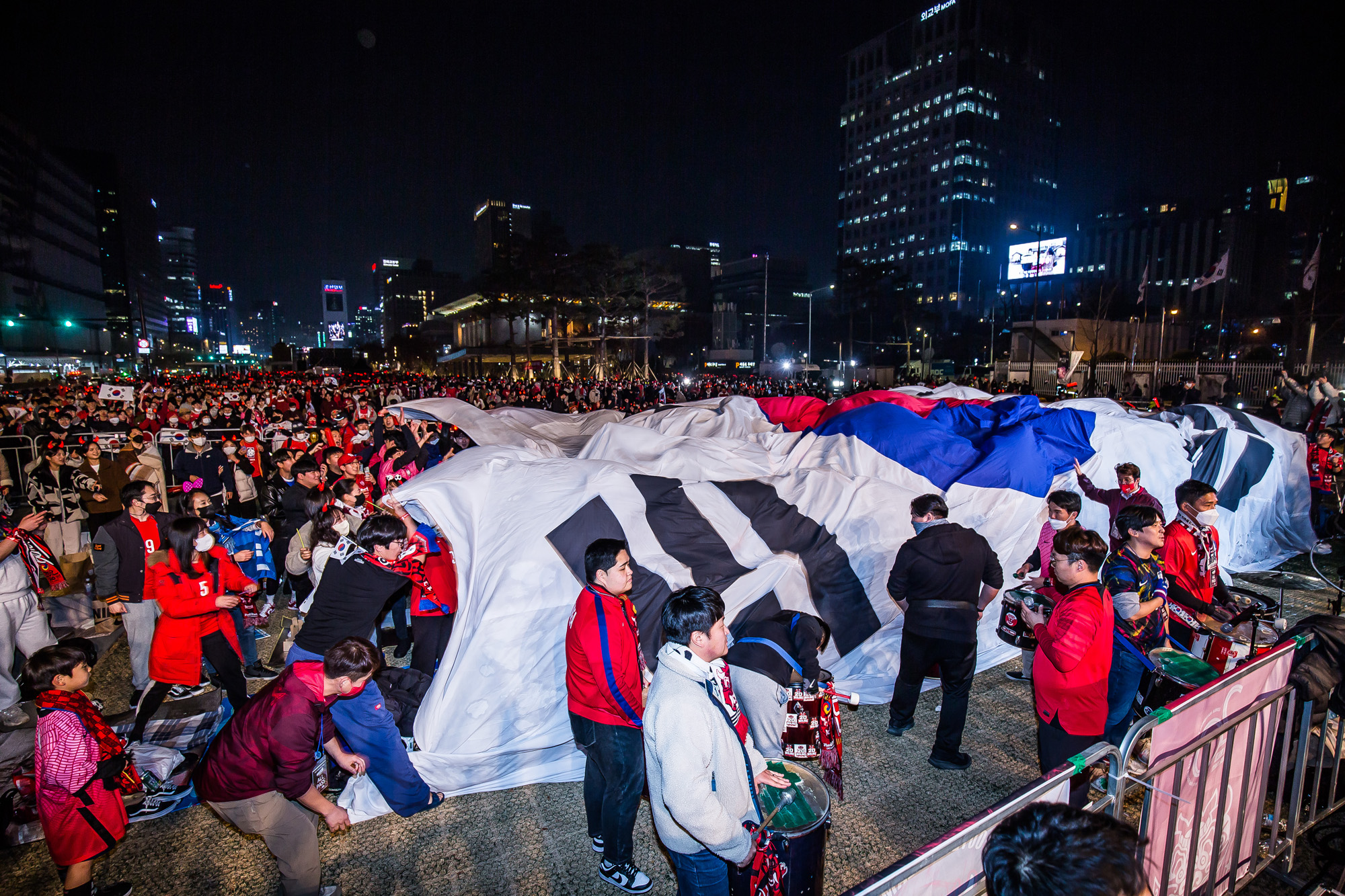 스포츠;축구;월드컵;2022카타르월드컵;우루과이전;붉은악마;광화문광장