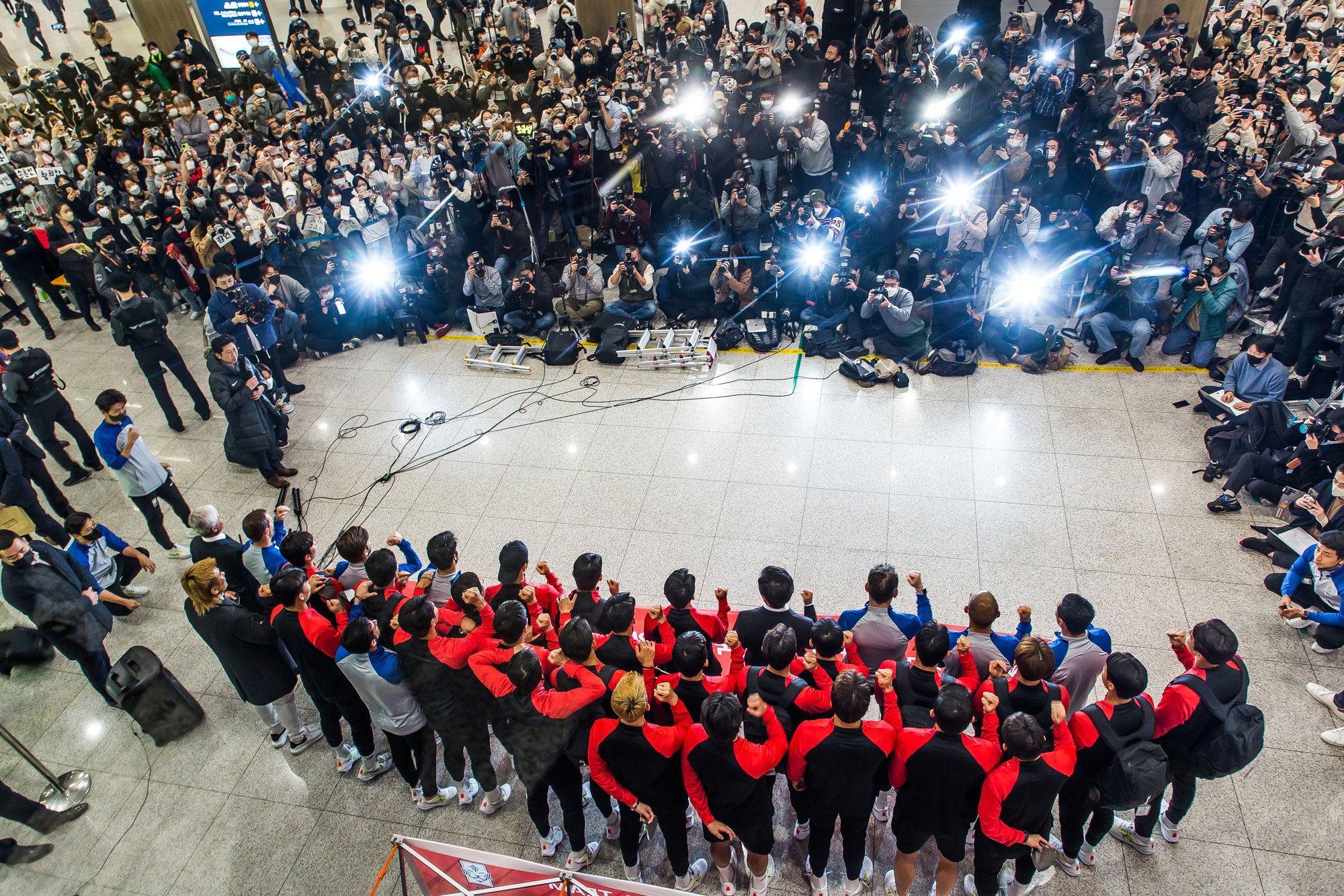 스포츠;축구;월드컵;2022카타르월드컵;한국축구대표팀;국가대표팀;벤투호;축구대표팀귀국