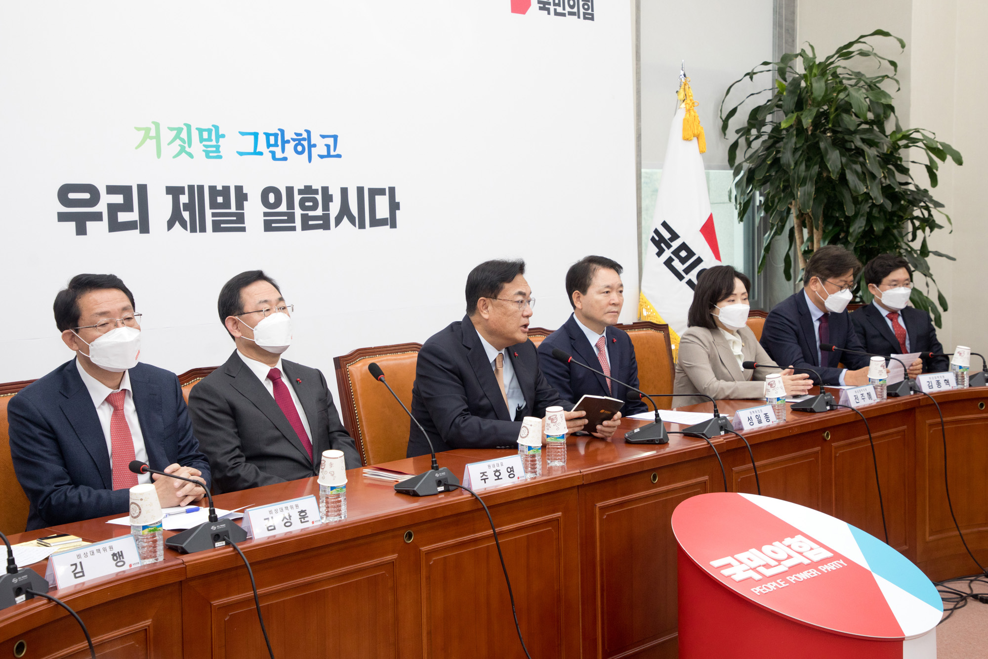 정치;국민의힘;비상대책위원회의