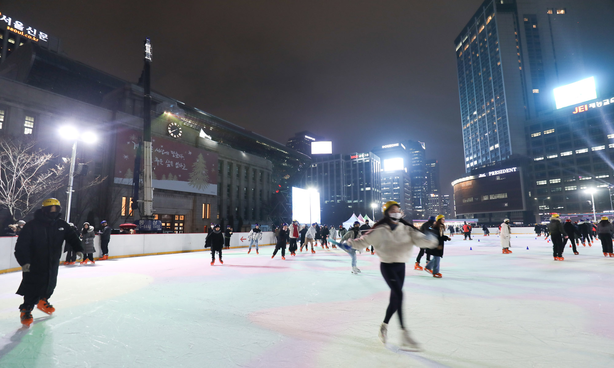 서울시청;시청광장스케이트장;스케이트장개장