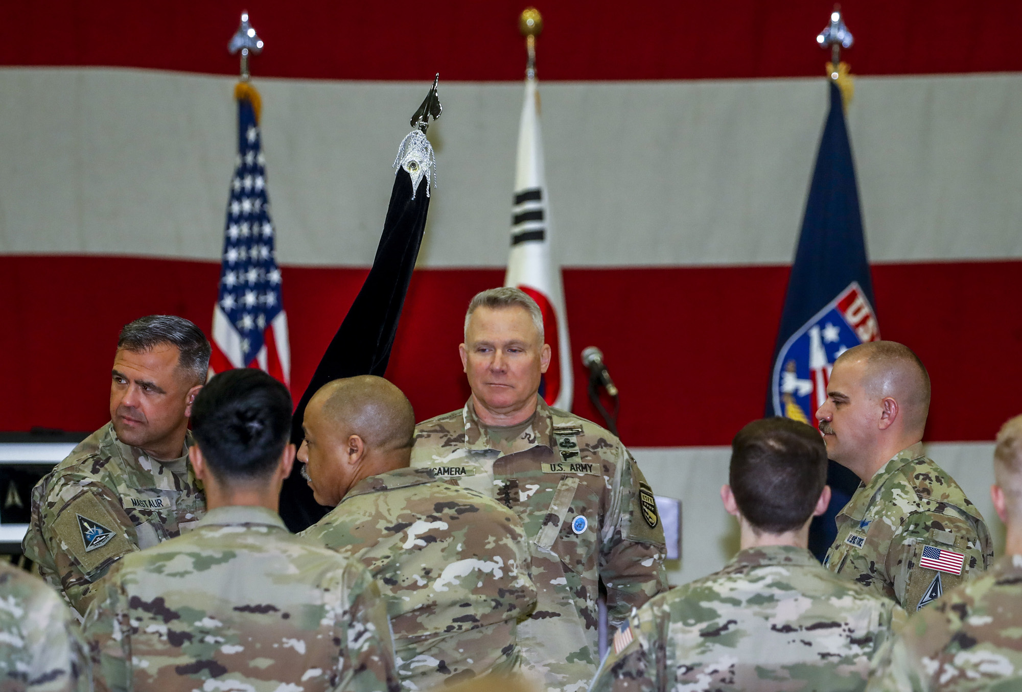 사회;주한미군;우주군;창설식