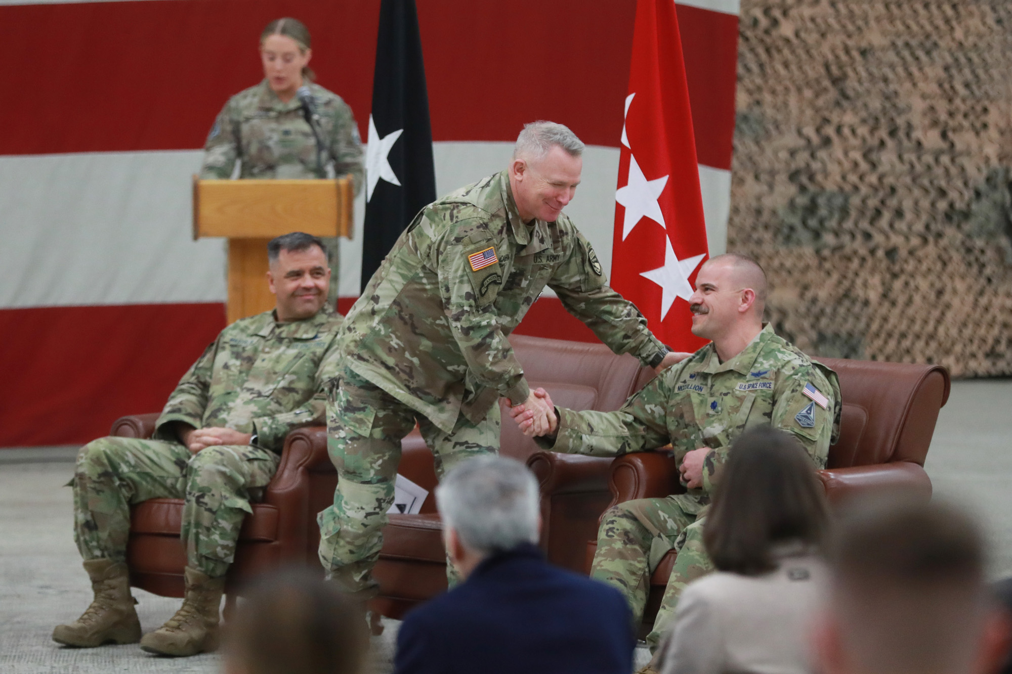 정치;주한미군;우주군;창설식