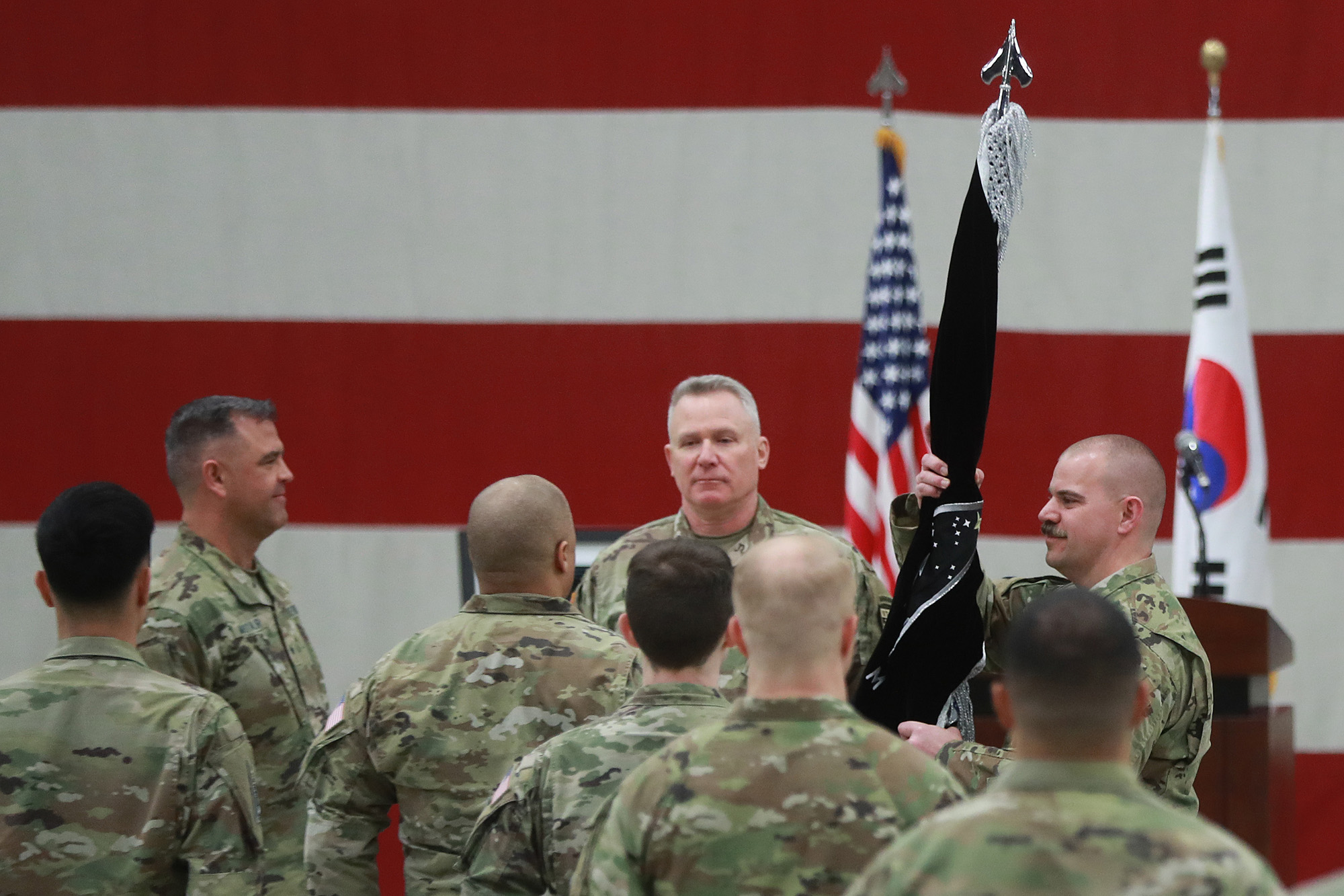 정치;주한미군;우주군;창설식