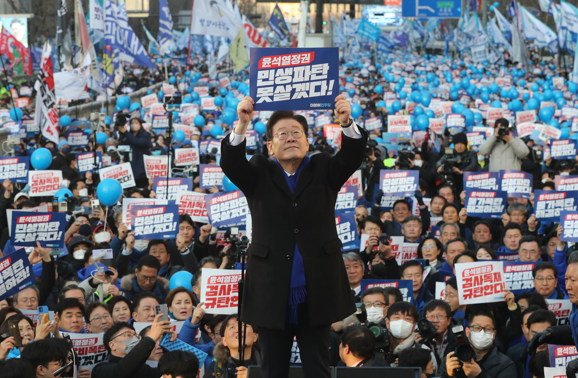 정치;사회;인물;이재명;민주당;정당;더불어민주당;이재명당대표;윤석열정권민생파탄검사독재규탄대회;윤석열정부규탄