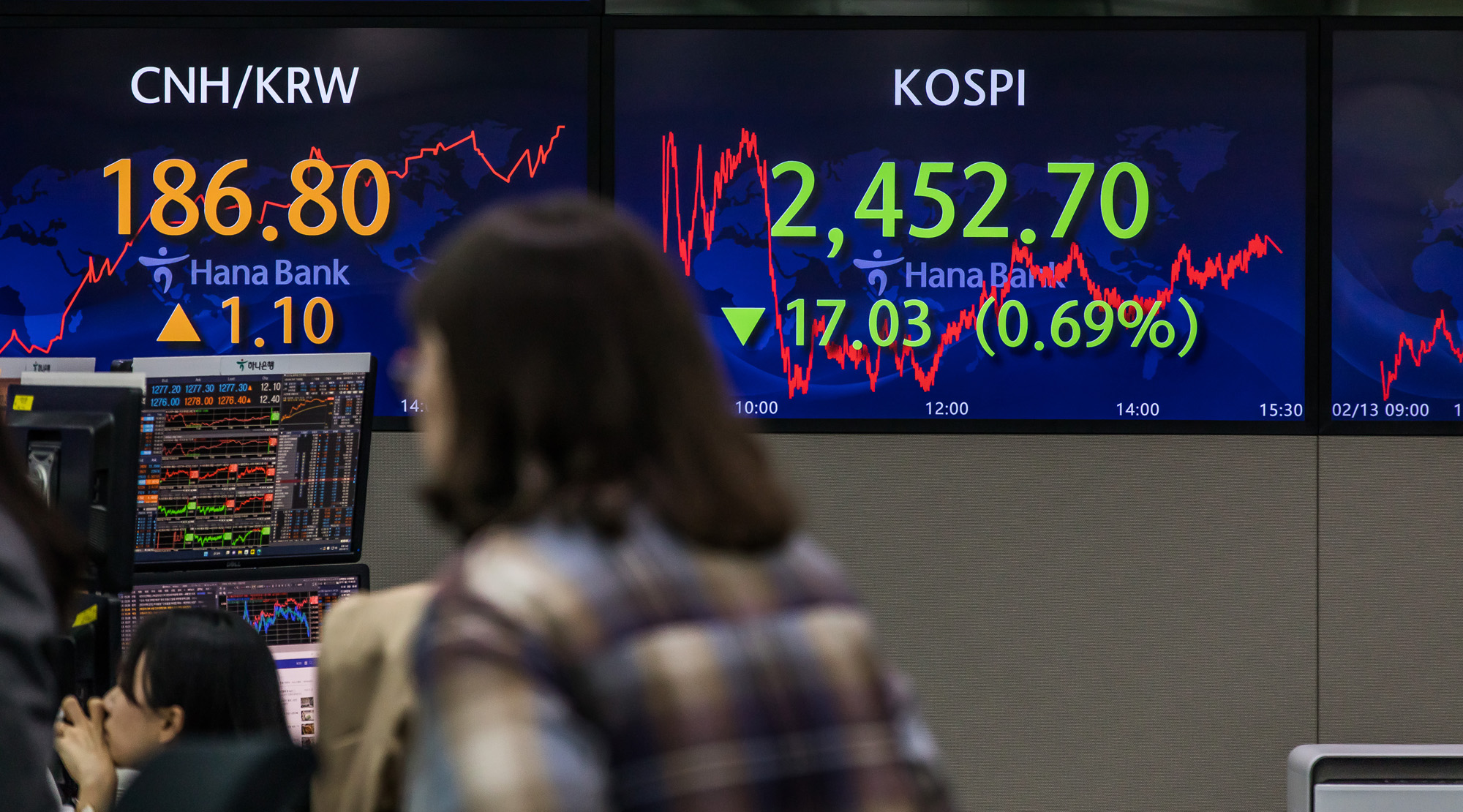 경제;금융;주식;주가;코스피;코스피2500선;하나은행딜링룸