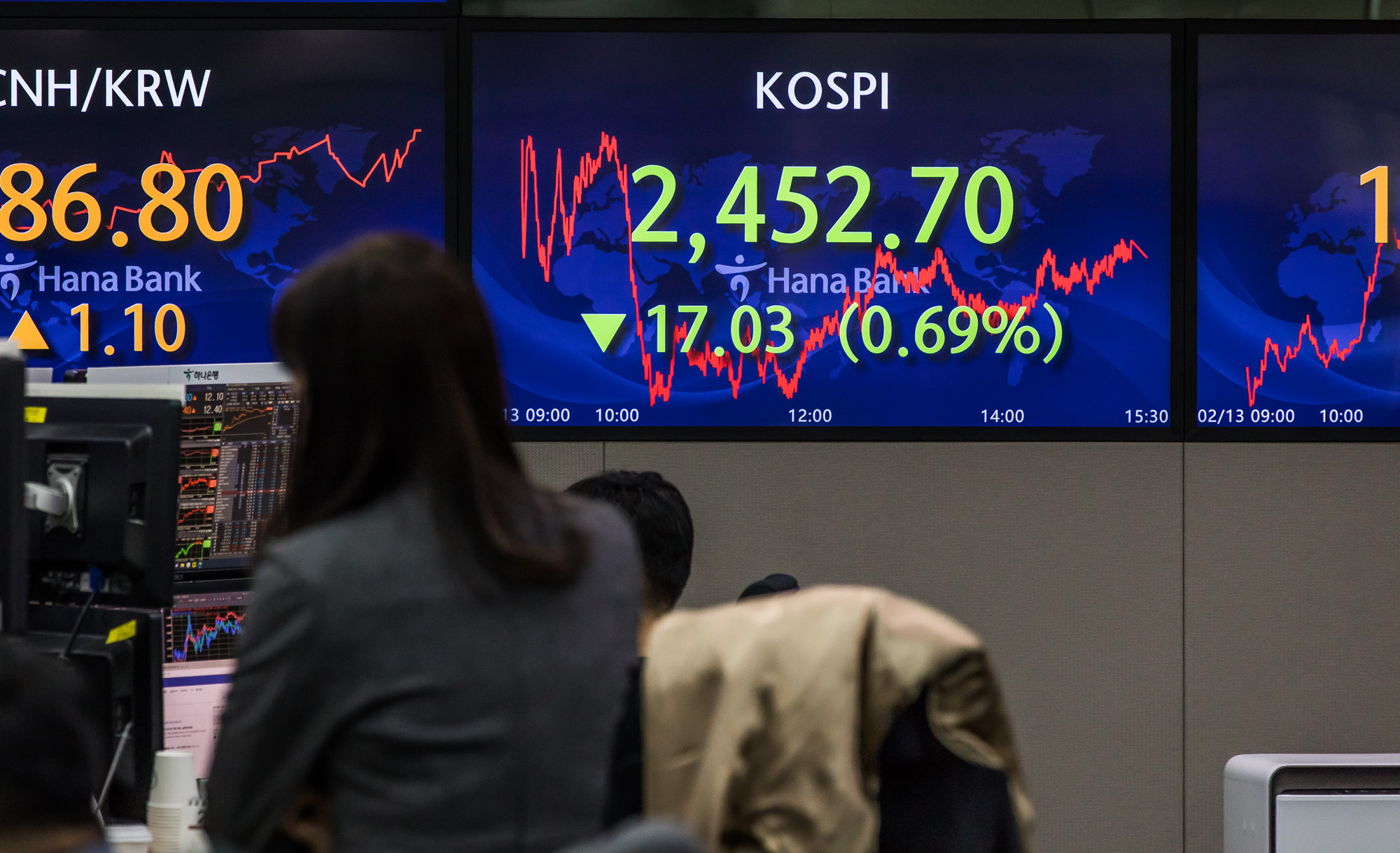 경제;금융;주식;주가;코스피;코스피2500선;하나은행딜링룸