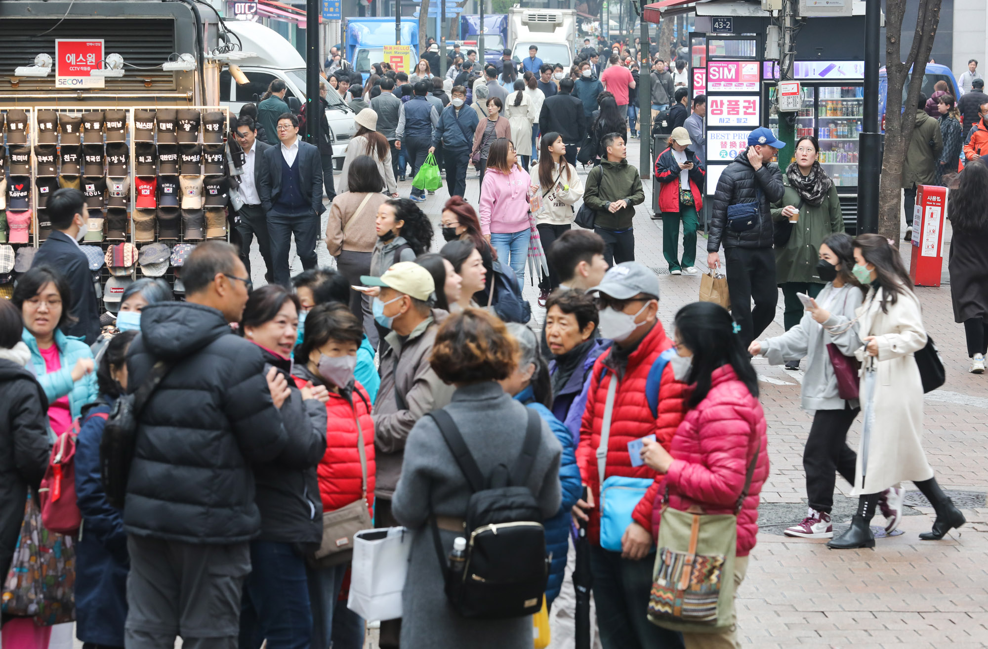 명동;명동상권;명동외국인