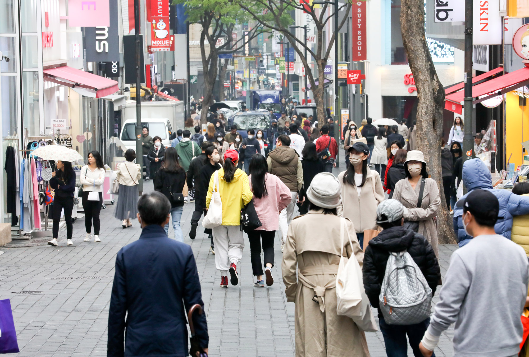 명동;명동상권;명동외국인