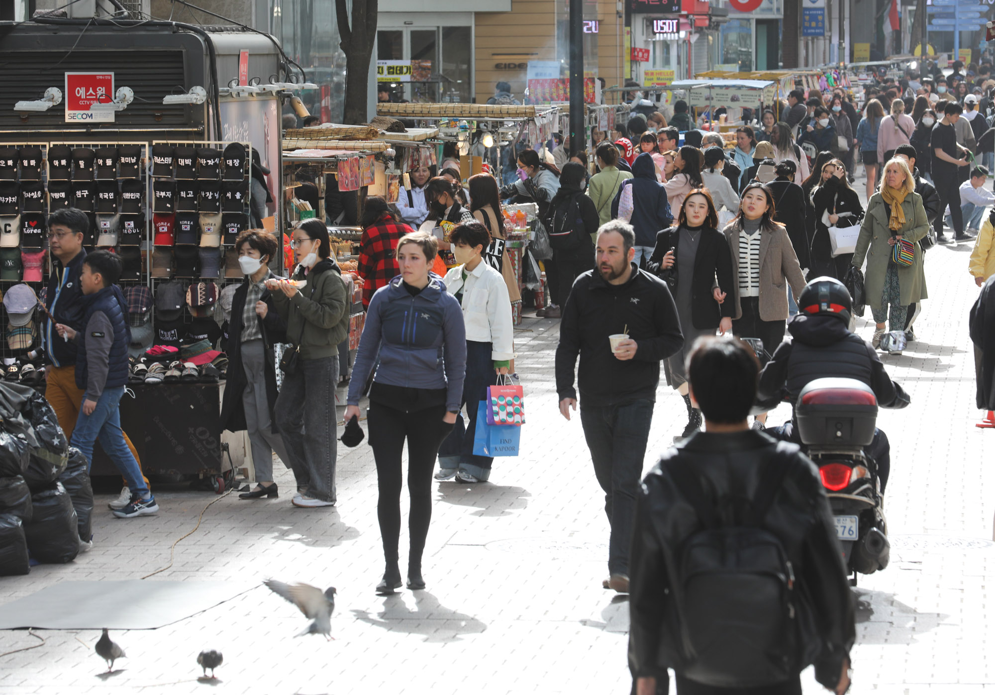 명동;외국인;상권;명동먹거리