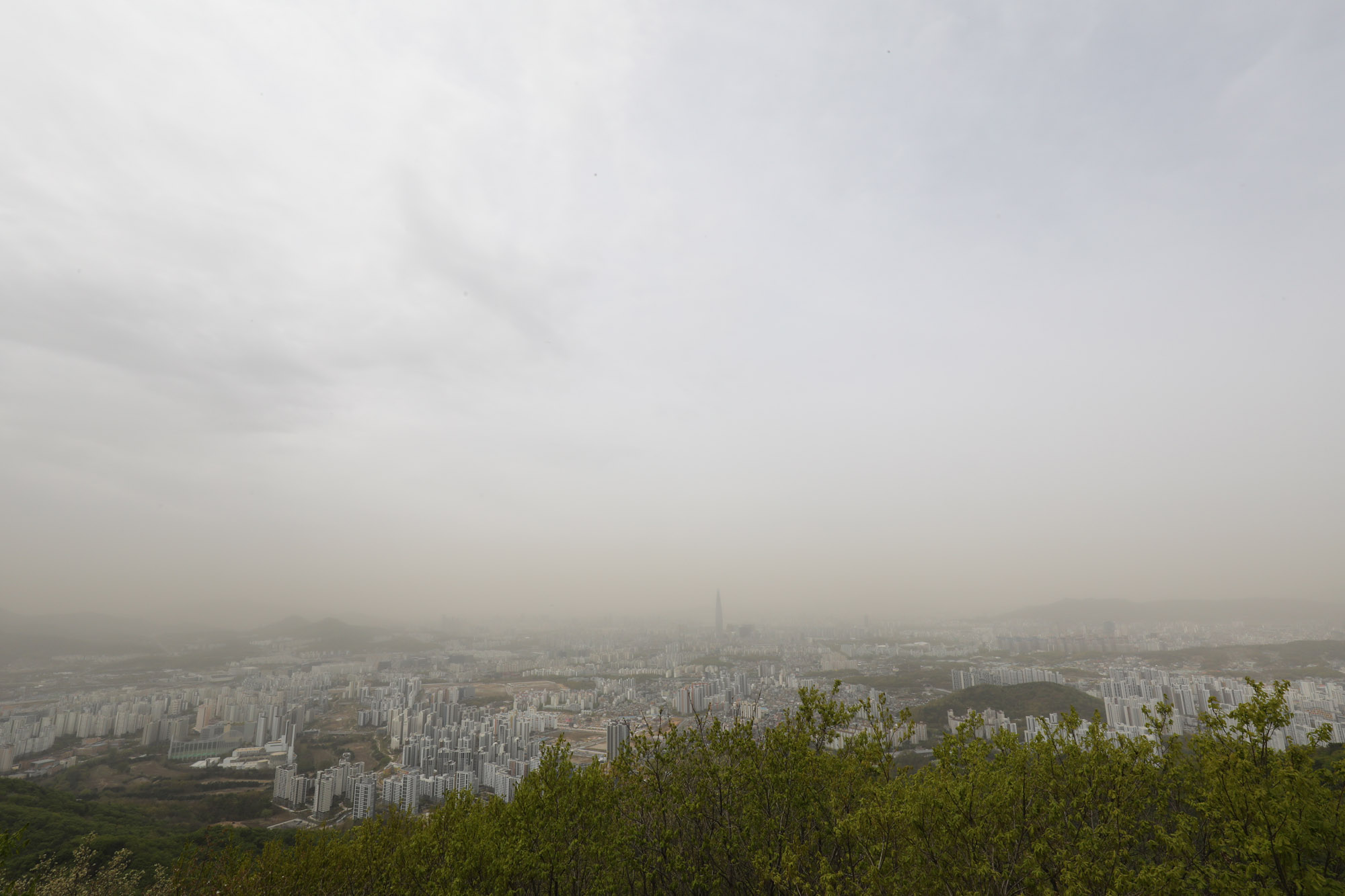 남한산성;미세먼지;황사