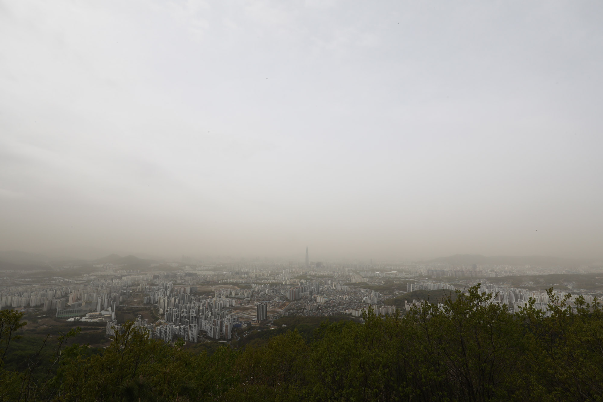 남한산성;미세먼지;황사