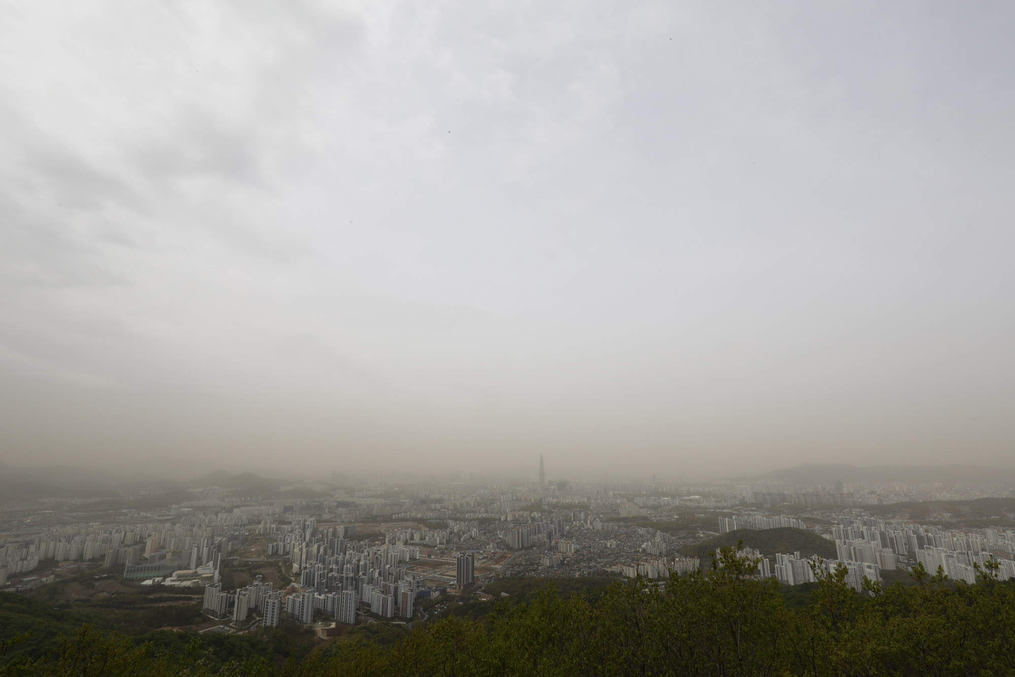 남한산성;미세먼지;황사