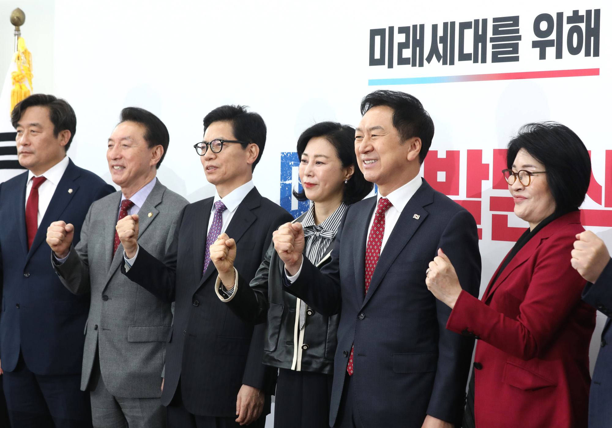 정치;국회;국민의힘주요당직자임명장수여식;황정근 중앙윤리위원회위원장;신의진 당무감사위원장;김기현