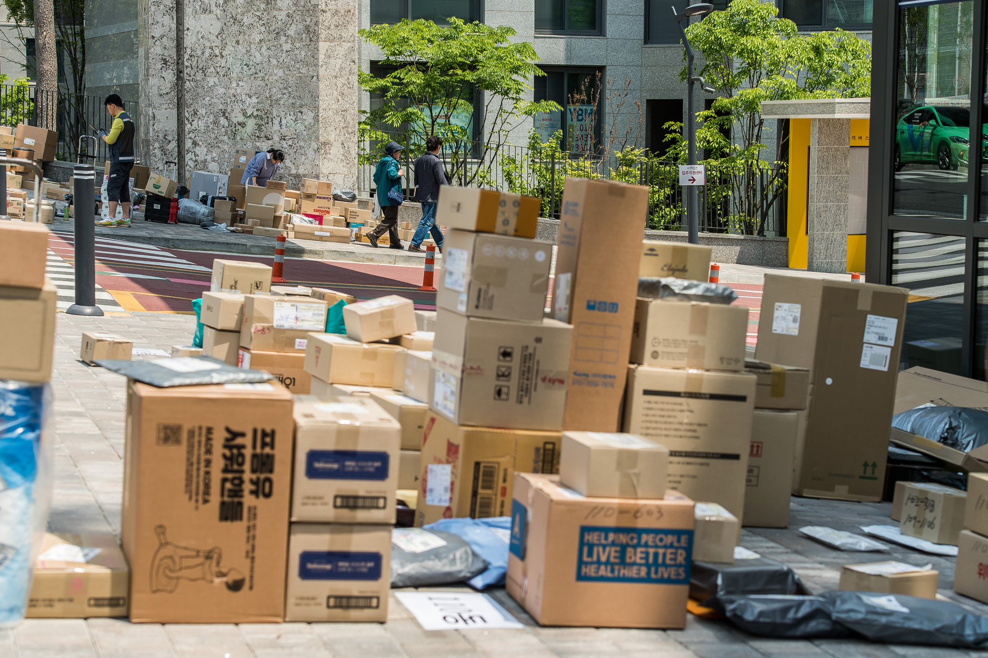 사회;세태;사건사고;택배대란;수원대단지아파트택배대란;수원아파트택배대란;택배차량출입금지