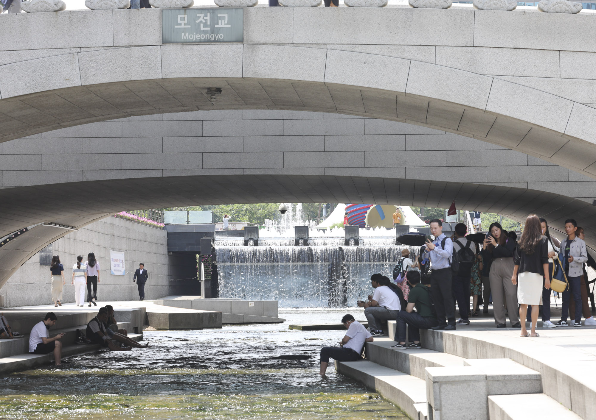 폭염;더위;광화문폭염;날씨;청계천폭염