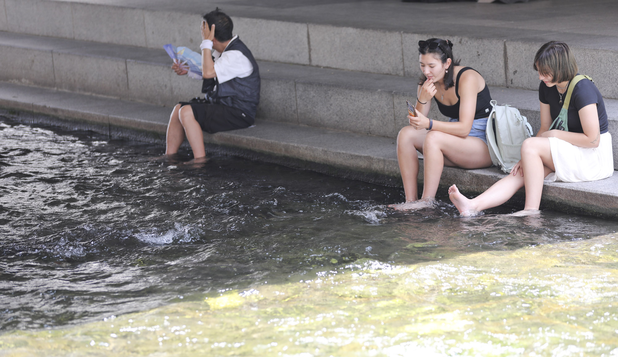 폭염;더위;광화문폭염;날씨;청계천폭염