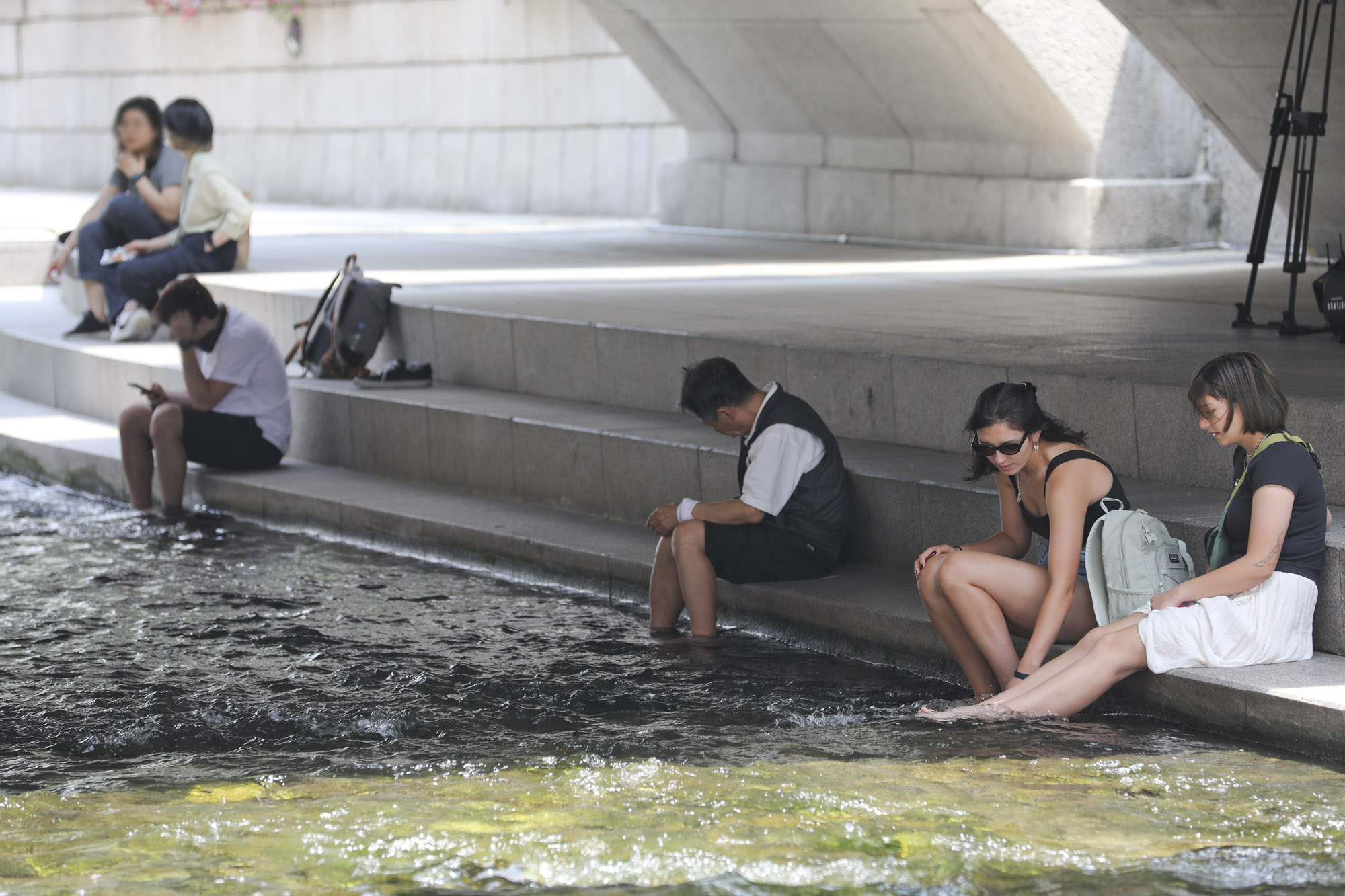 폭염;더위;광화문폭염;날씨;청계천폭염