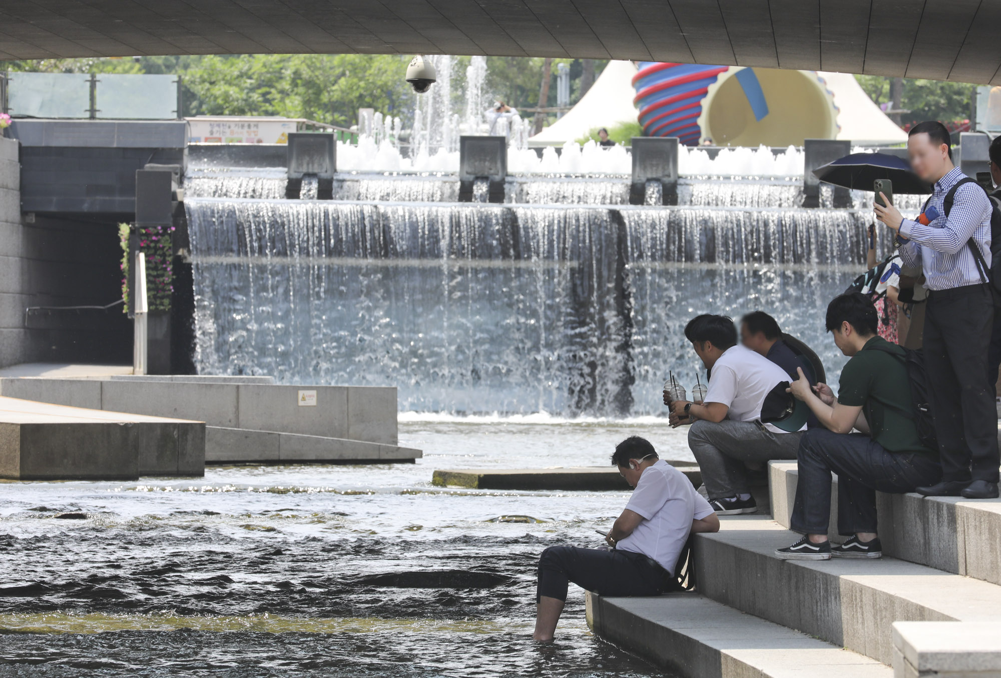 폭염;더위;광화문폭염;날씨;청계천폭염