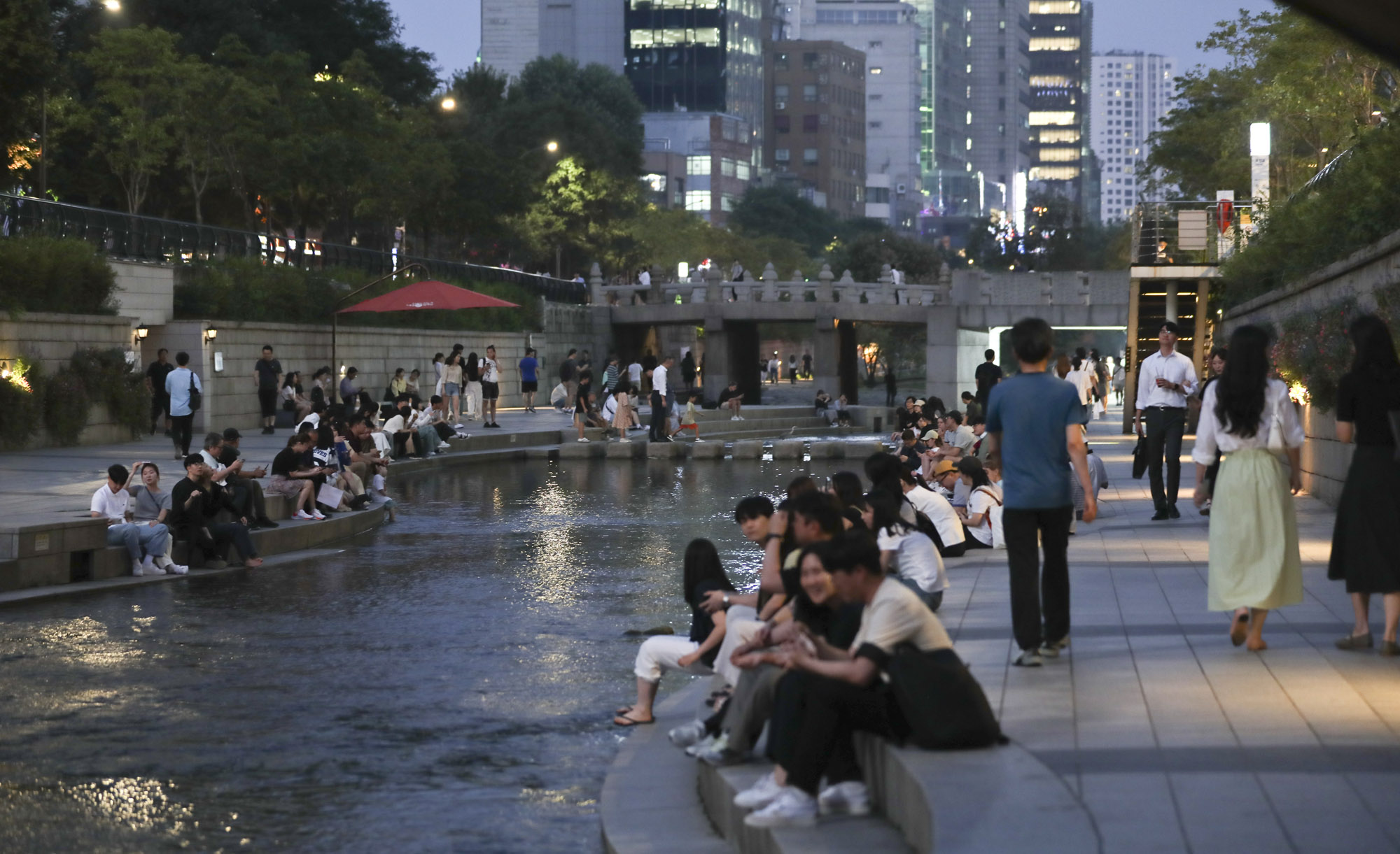 무더위;청계천;열대야