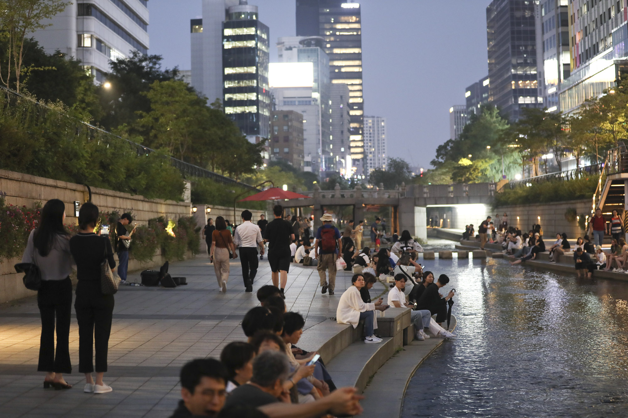 무더위;청계천;열대야