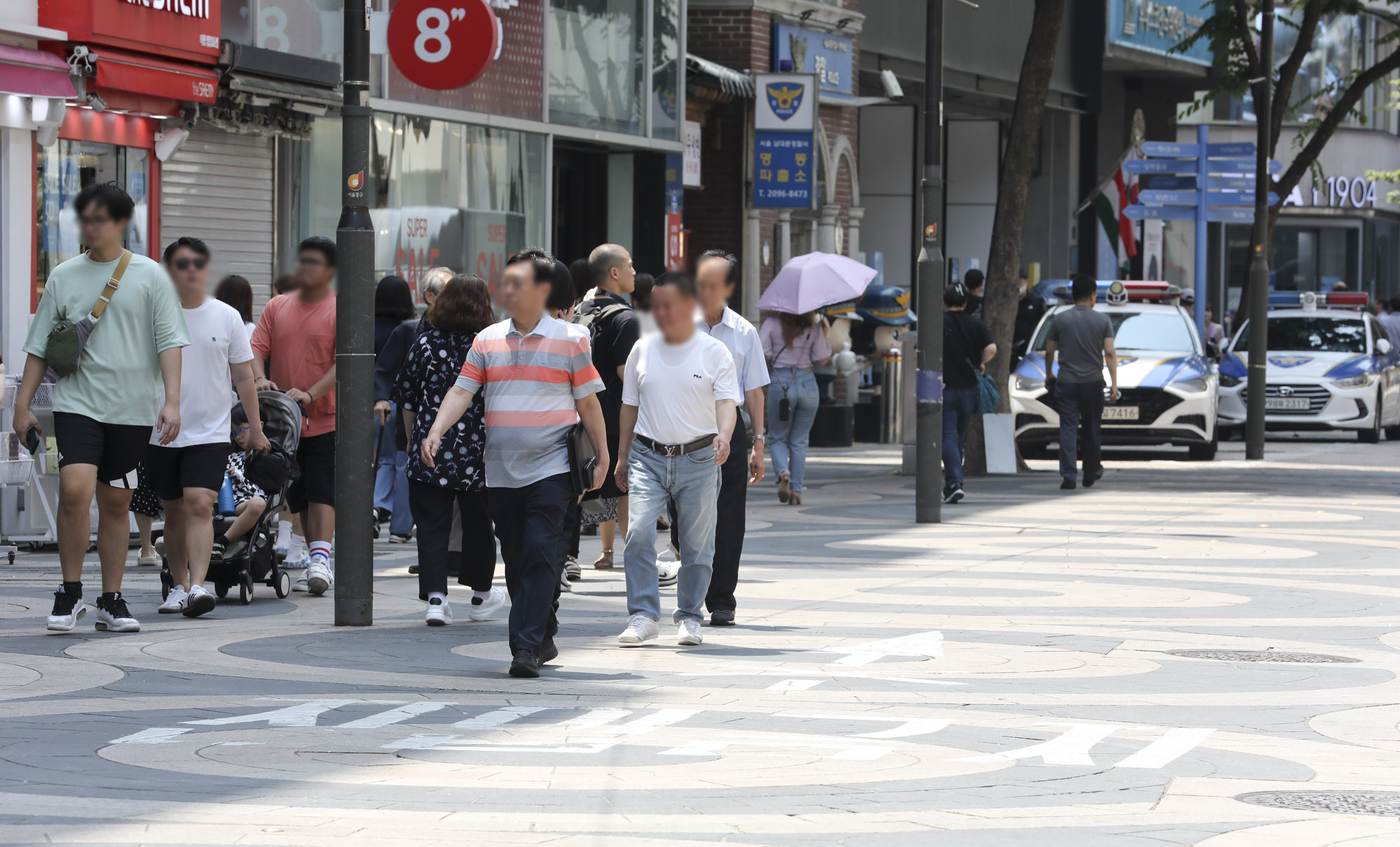 명동;폭염;명동에어컨