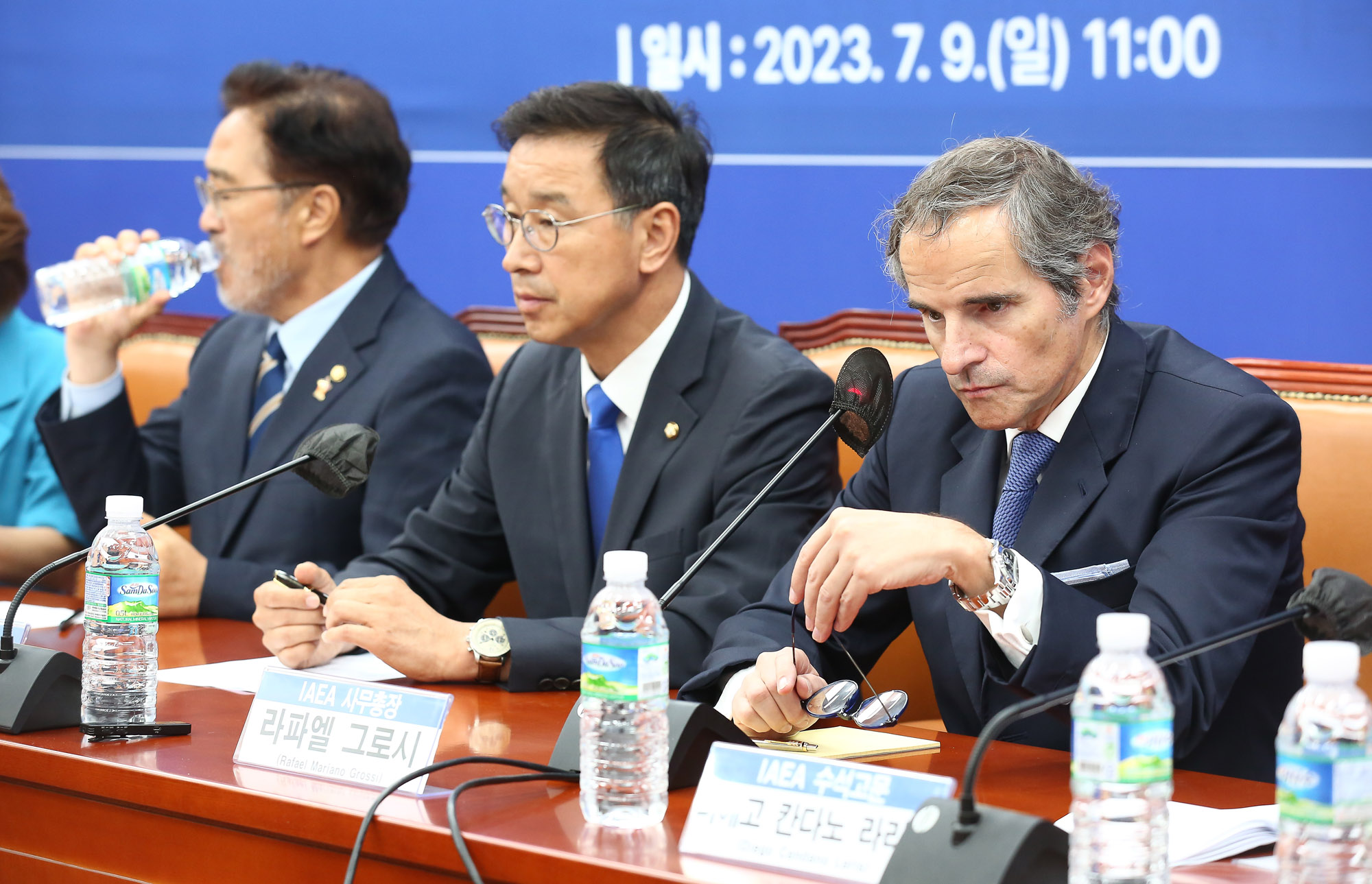 라파엘 그로시 IAEA 민주당 위성곤 후쿠시마 국회