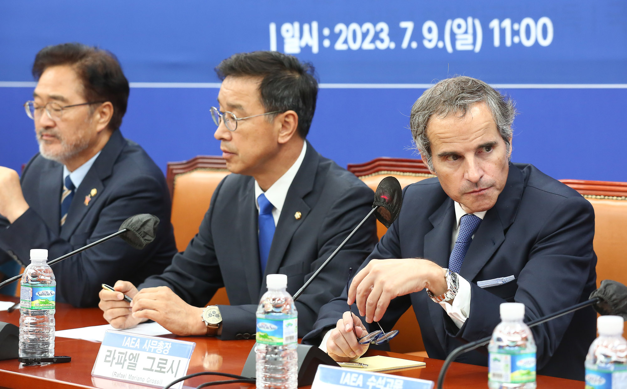 라파엘 그로시 IAEA 민주당 위성곤 후쿠시마 국회