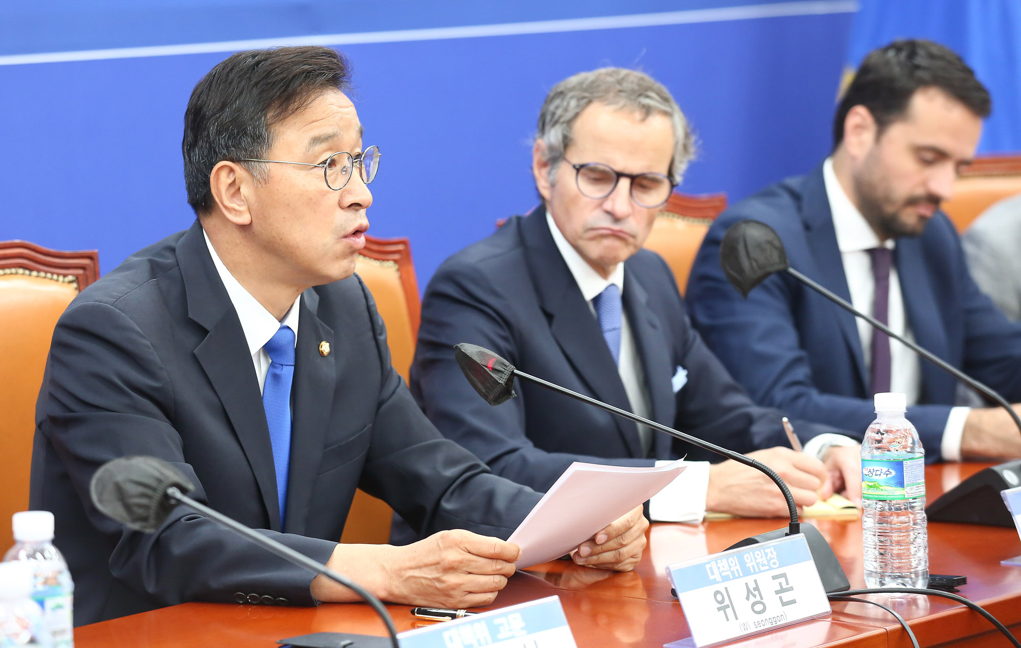 라파엘 그로시 IAEA 민주당 위성곤 후쿠시마 국회