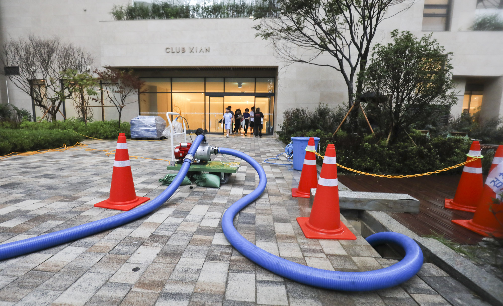자이침수;아파트침수;폭우;장마
