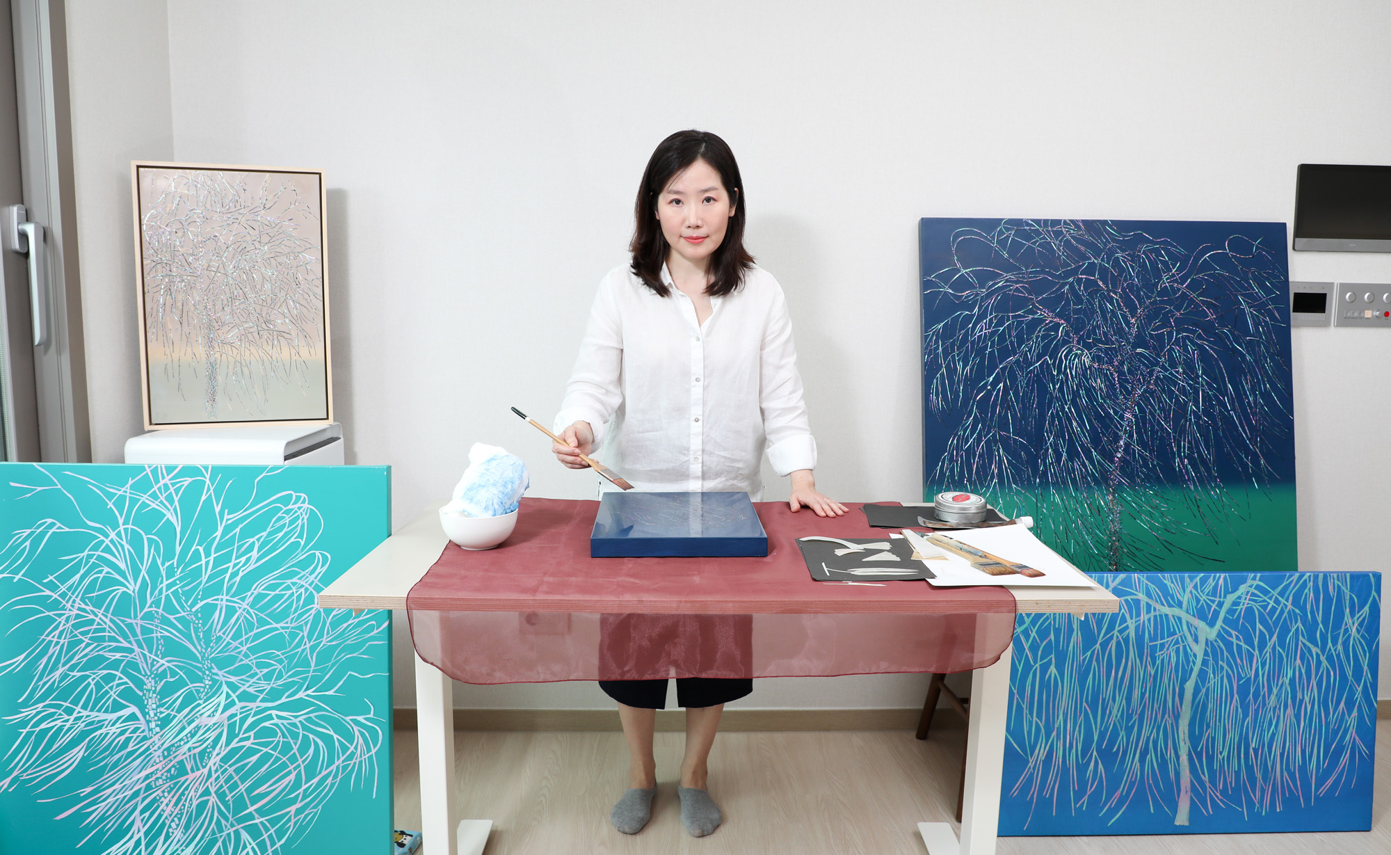 정회윤;정회윤작가;한국미술응원프로젝트;화가의방;그림;아티스트