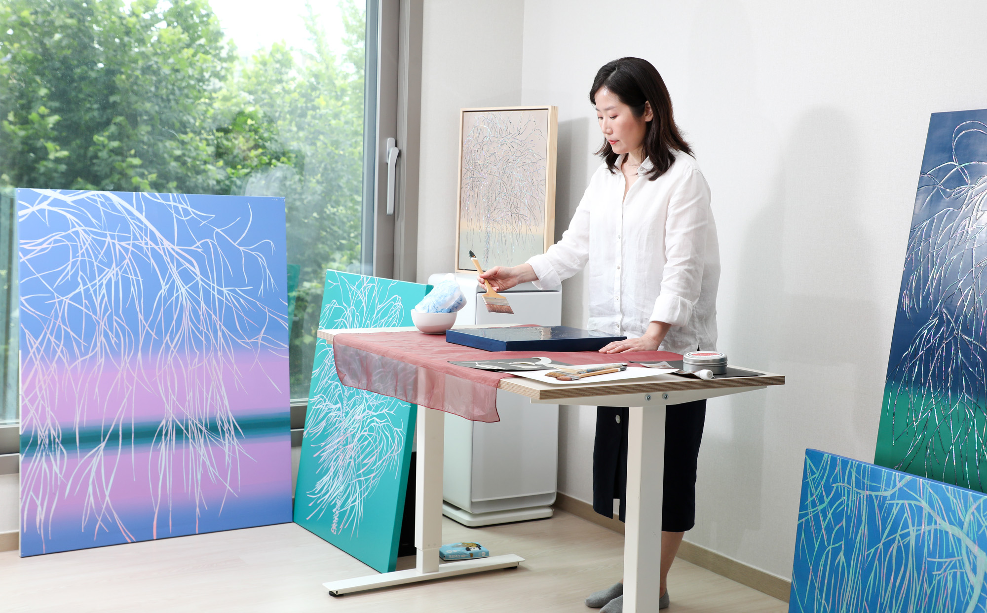 정회윤;정회윤작가;한국미술응원프로젝트;화가의방;그림;아티스트