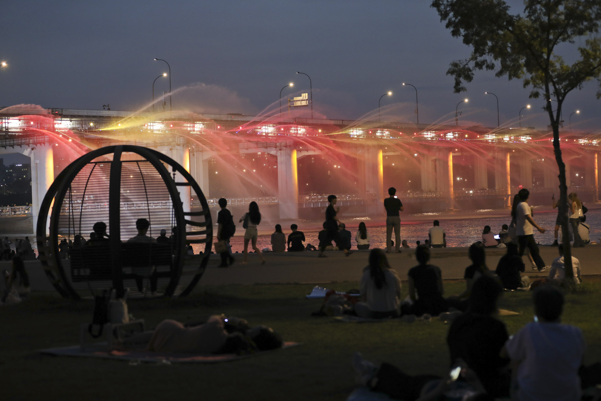 반포대교;무지개분수;달빛무지개분수;열대야;폭염