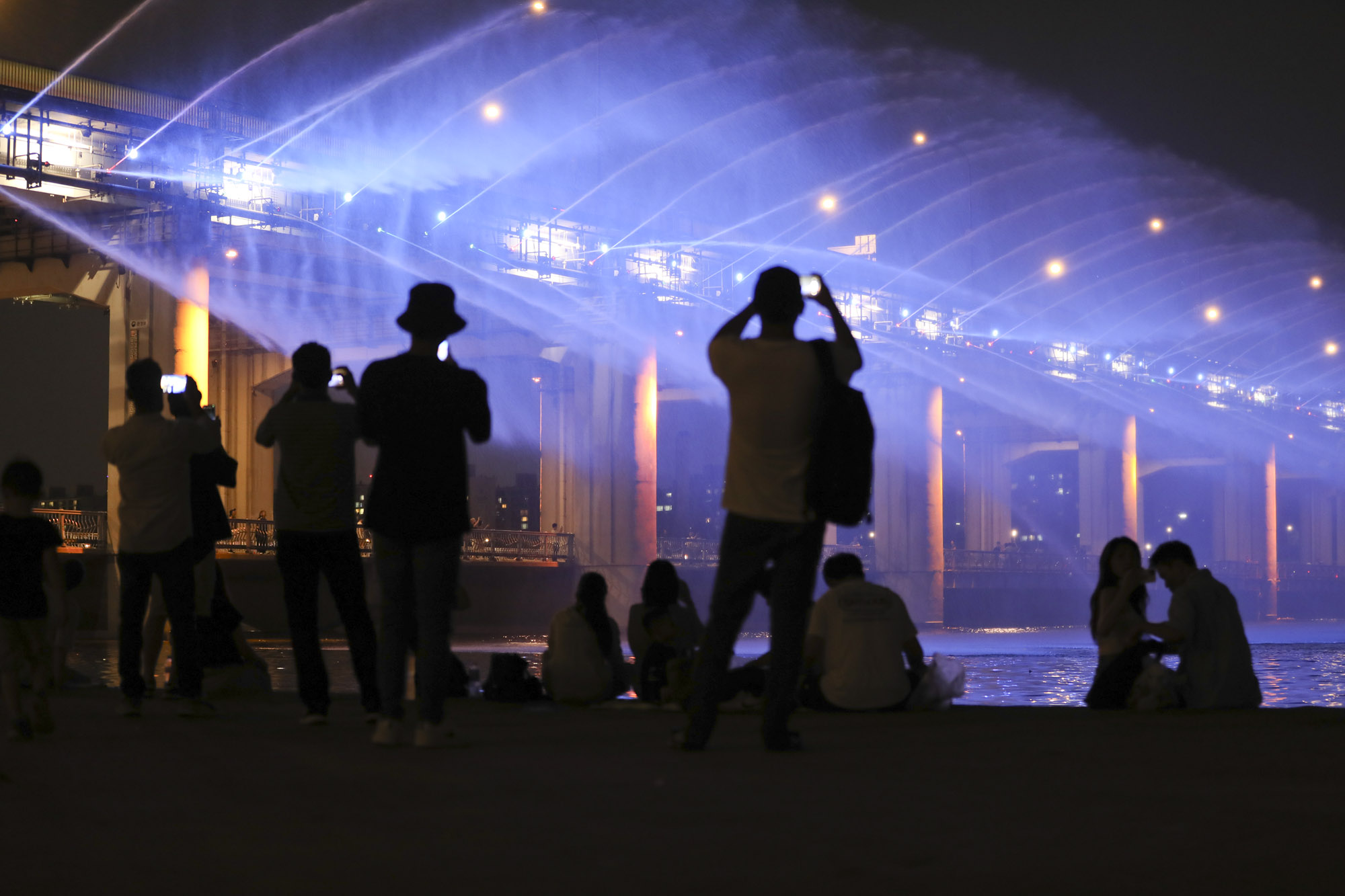 반포대교;무지개분수;달빛무지개분수;열대야;폭염