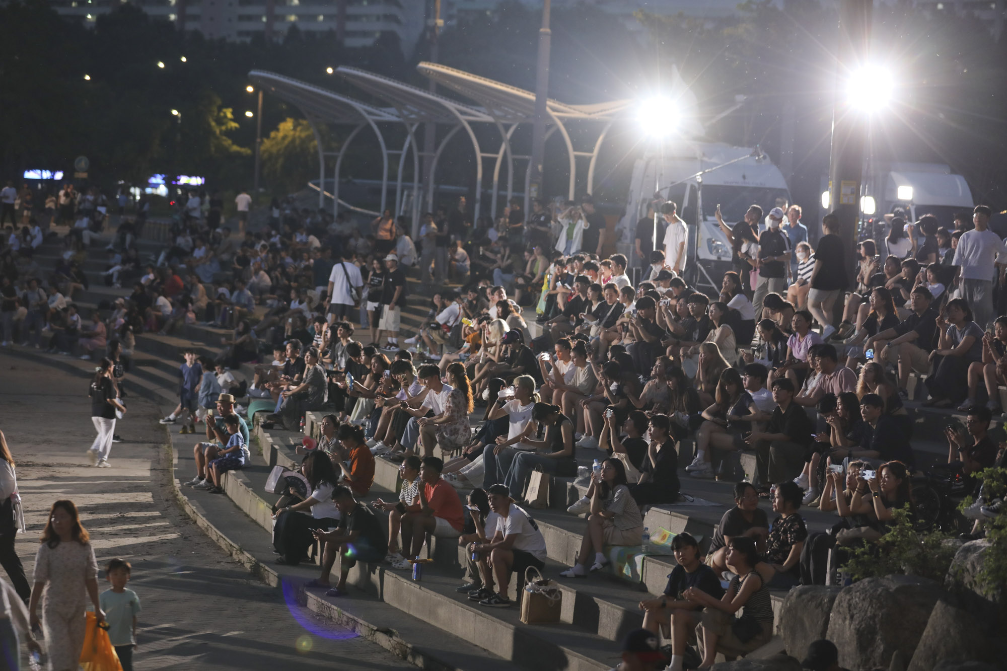 반포대교;무지개분수;달빛무지개분수;열대야;폭염