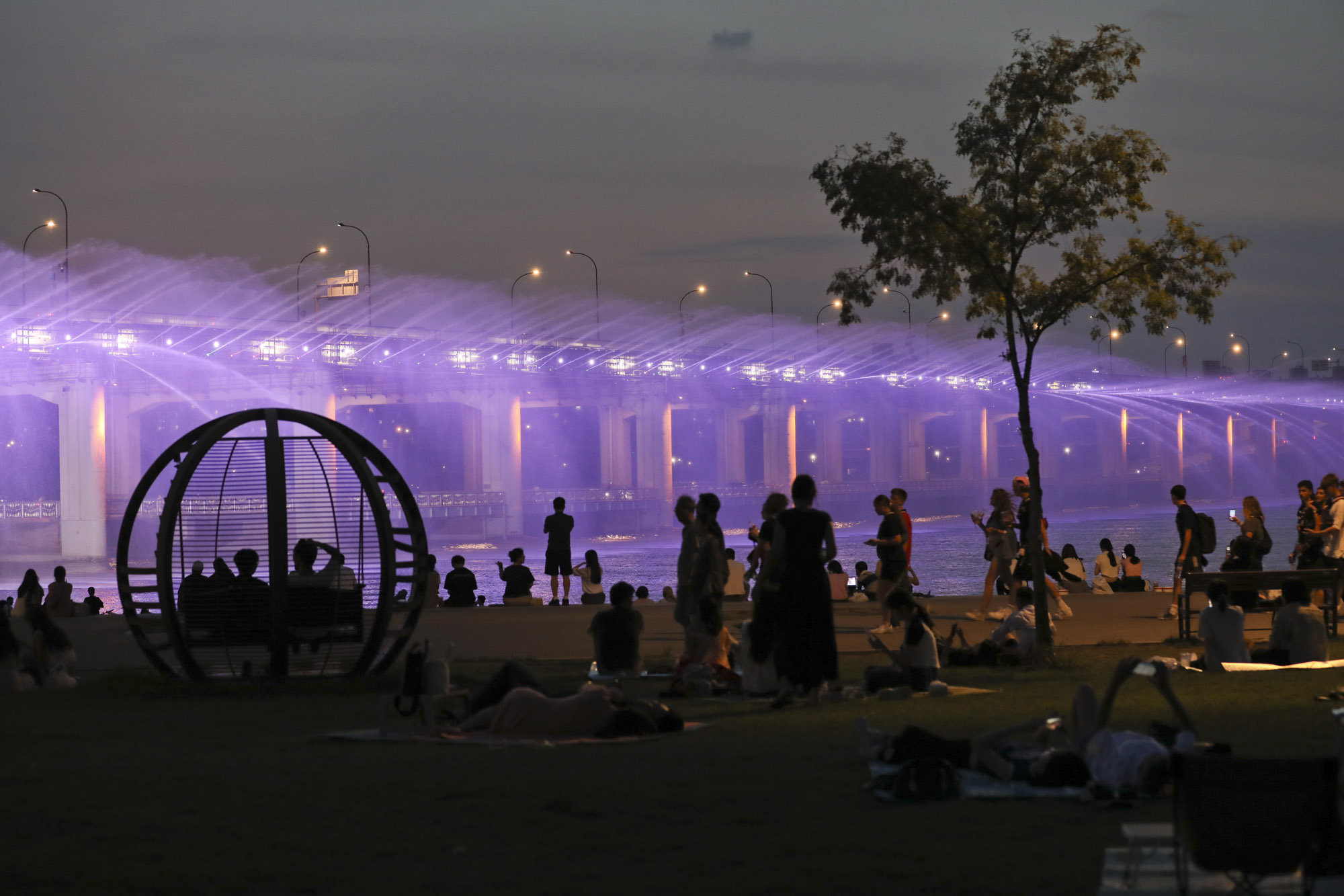 반포대교;무지개분수;달빛무지개분수;열대야;폭염