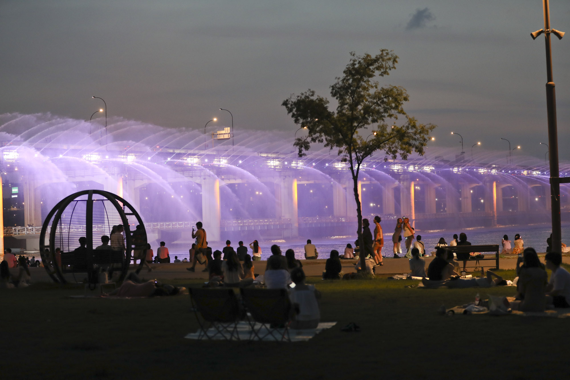 반포대교;무지개분수;달빛무지개분수;열대야;폭염