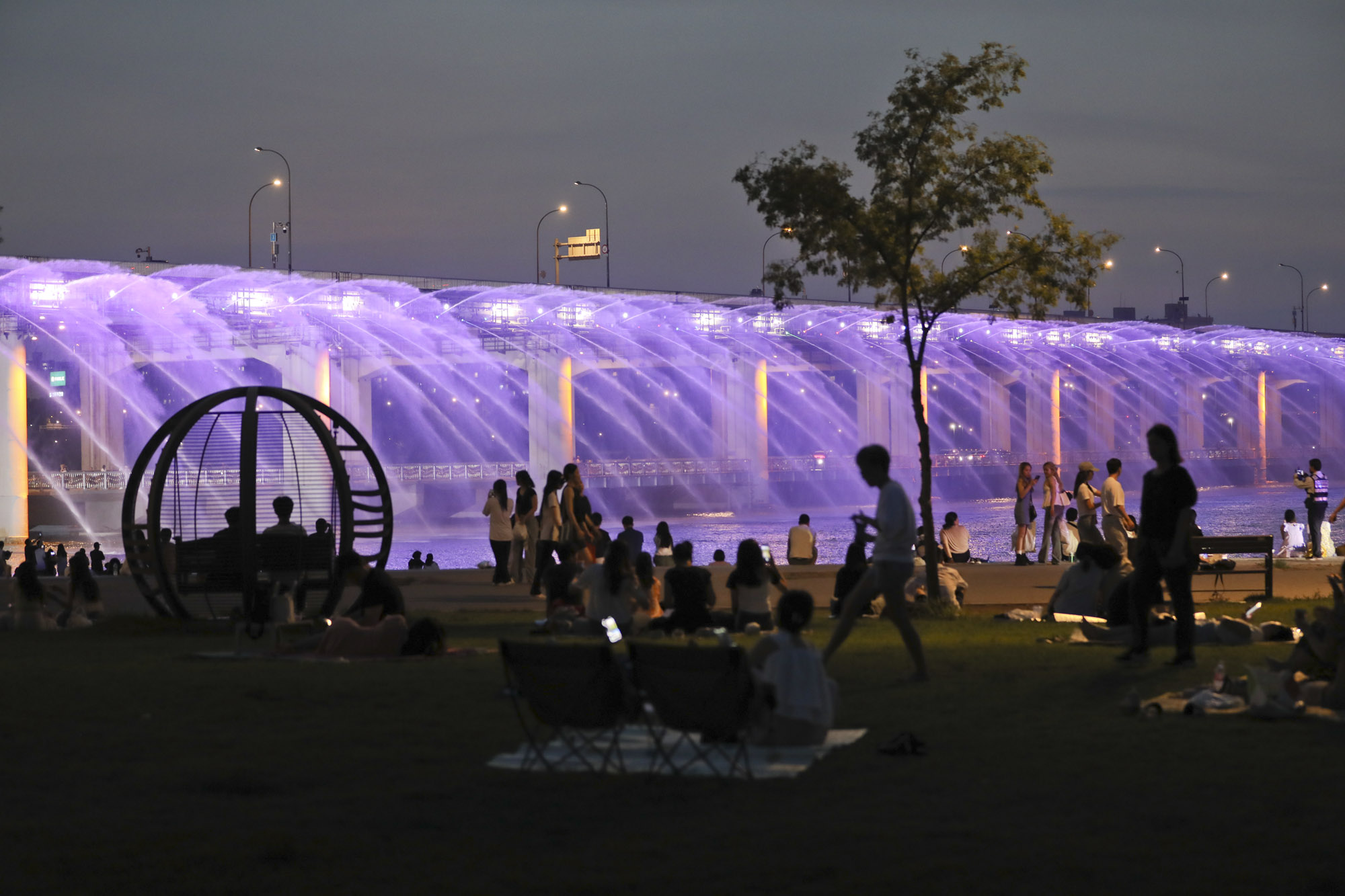 반포대교;무지개분수;달빛무지개분수;열대야;폭염